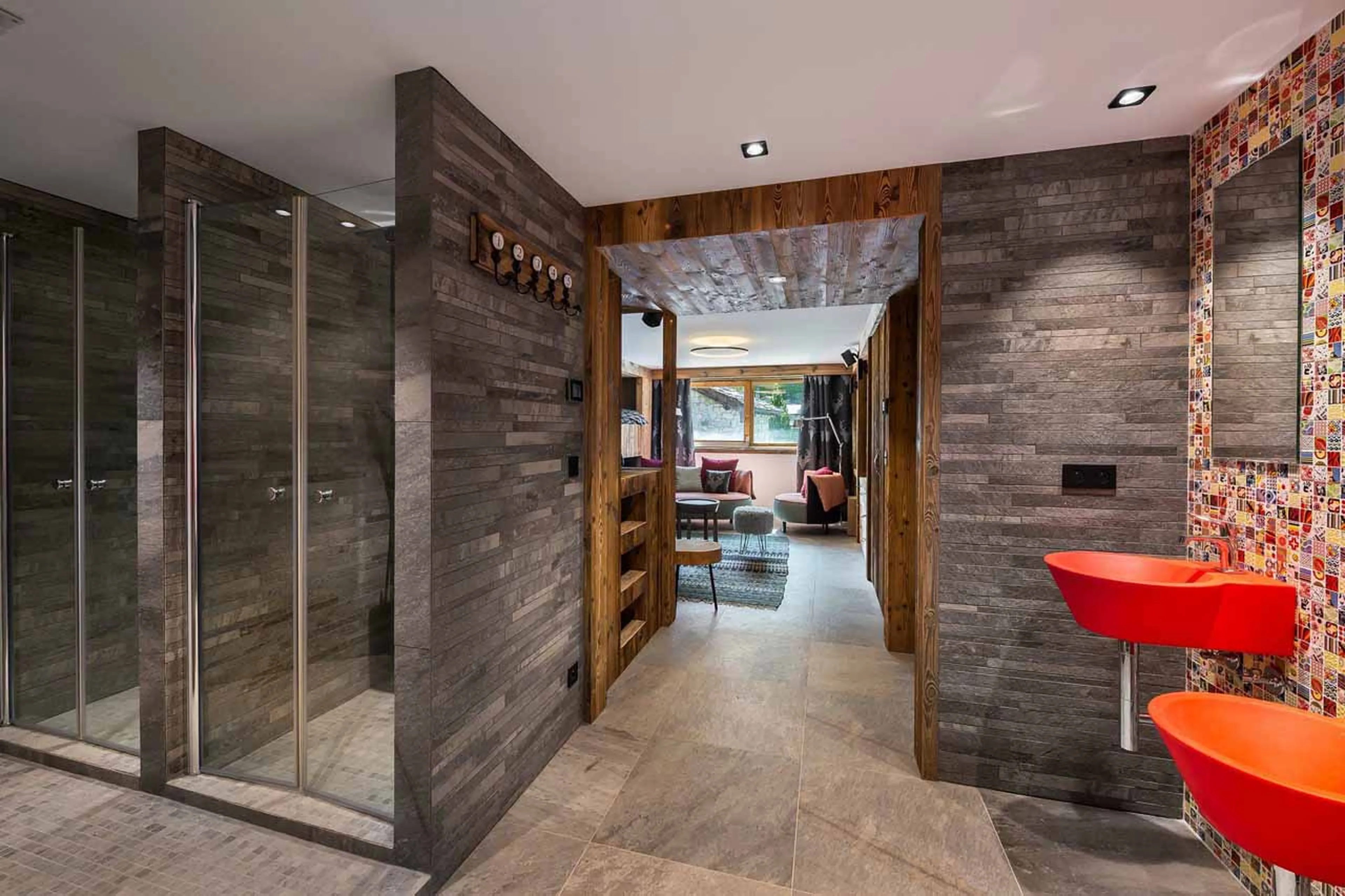 Bathroom five at Chalet Hermine Blanche in Val d'Isere