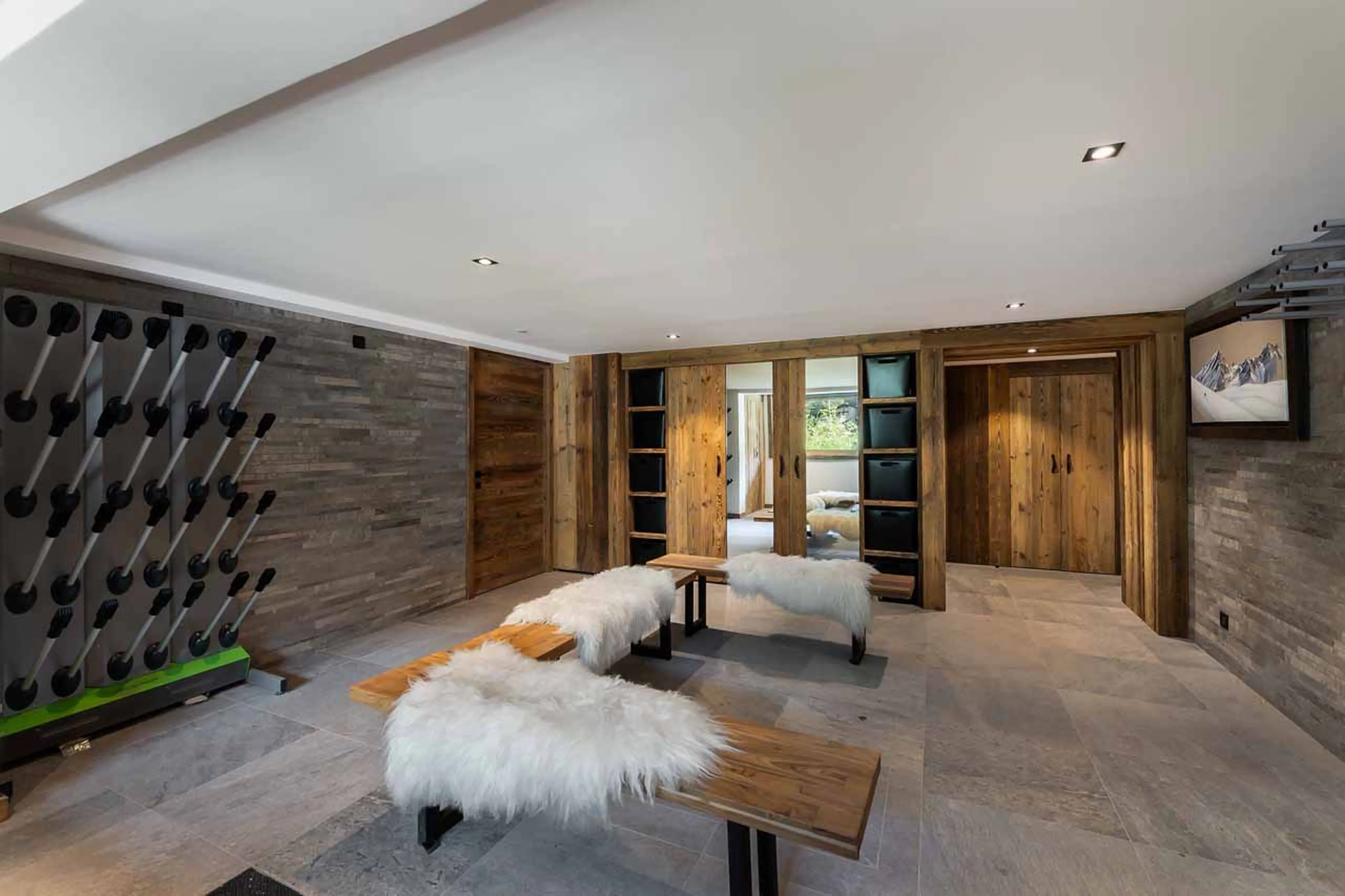 Ski room at Chalet Hermine Blanche in Val d'Isere