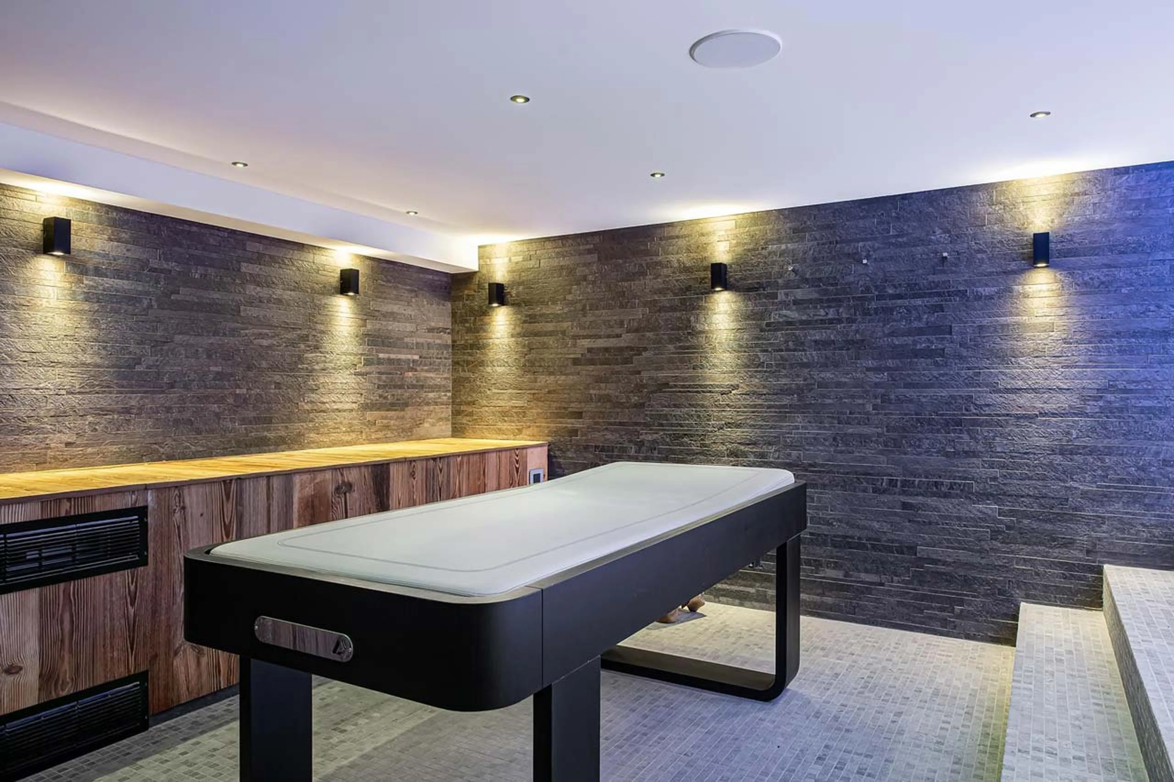 Massage table at Chalet Hermine Blanche in Val d'Isere