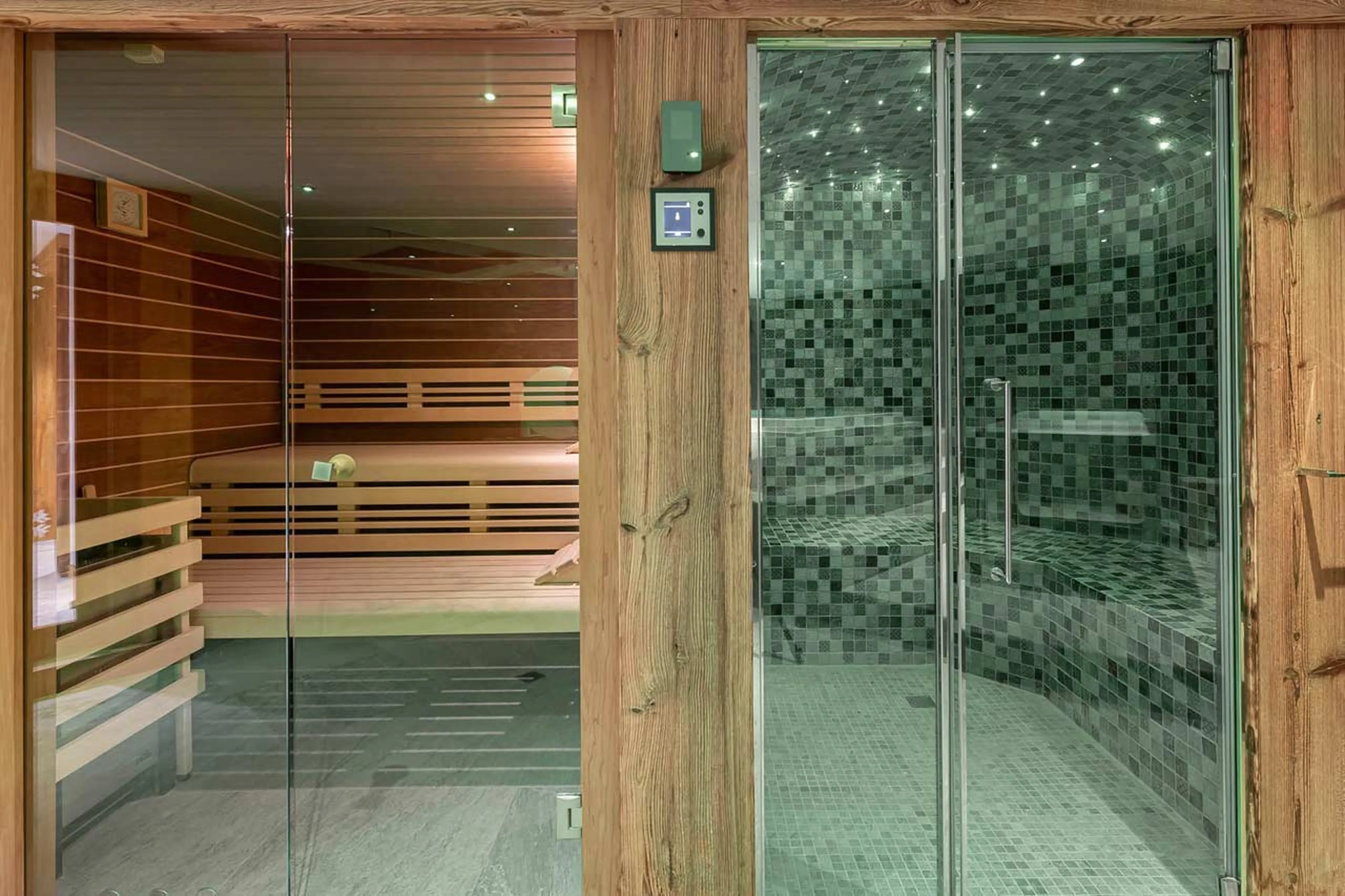 Sauna and hammam at Chalet Hermine Blanche in Val d'Isere