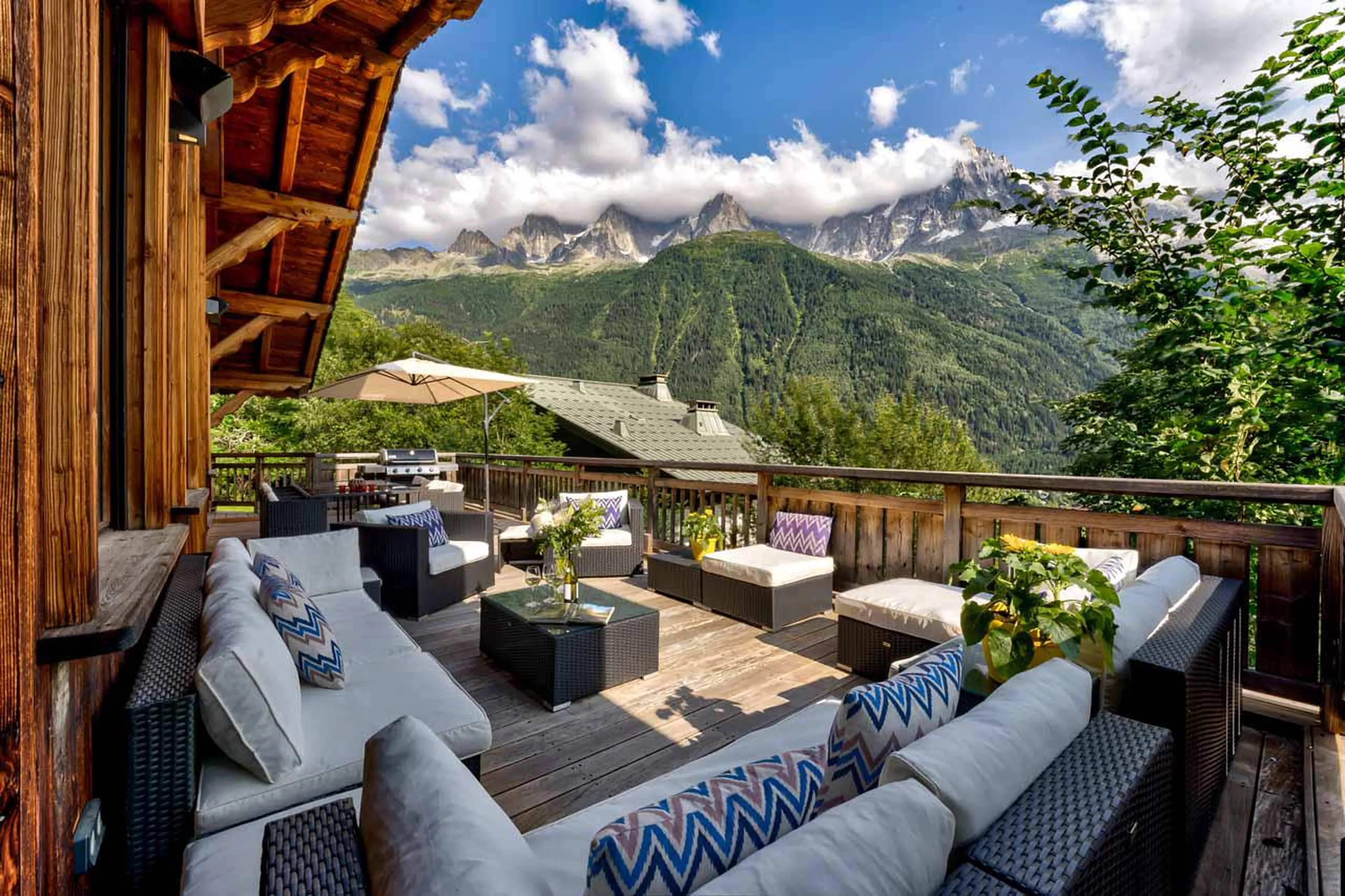 Terrace at Hibou in Chamonix