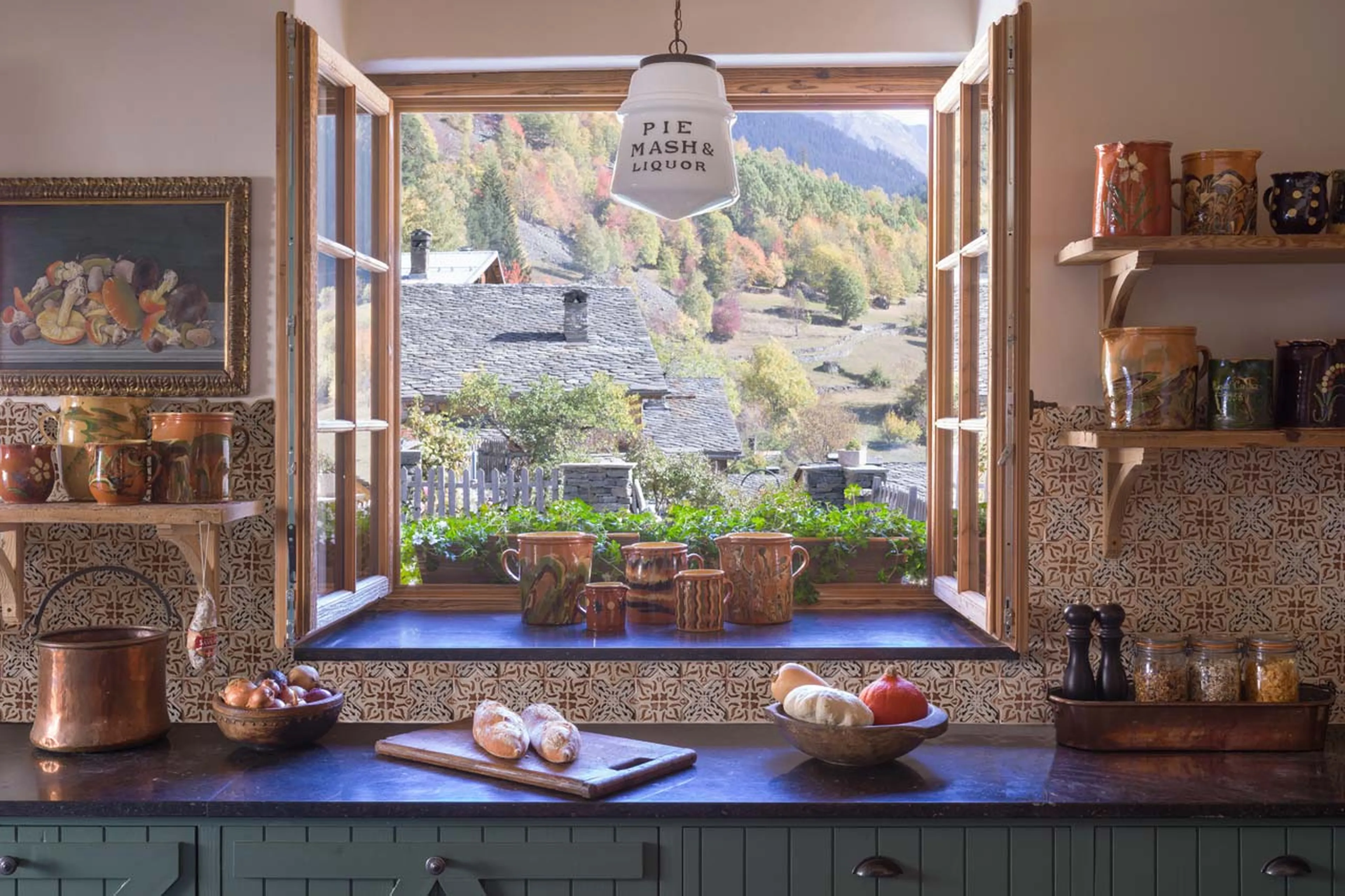 Kitchen at Chalet Hibou in Le Miroir