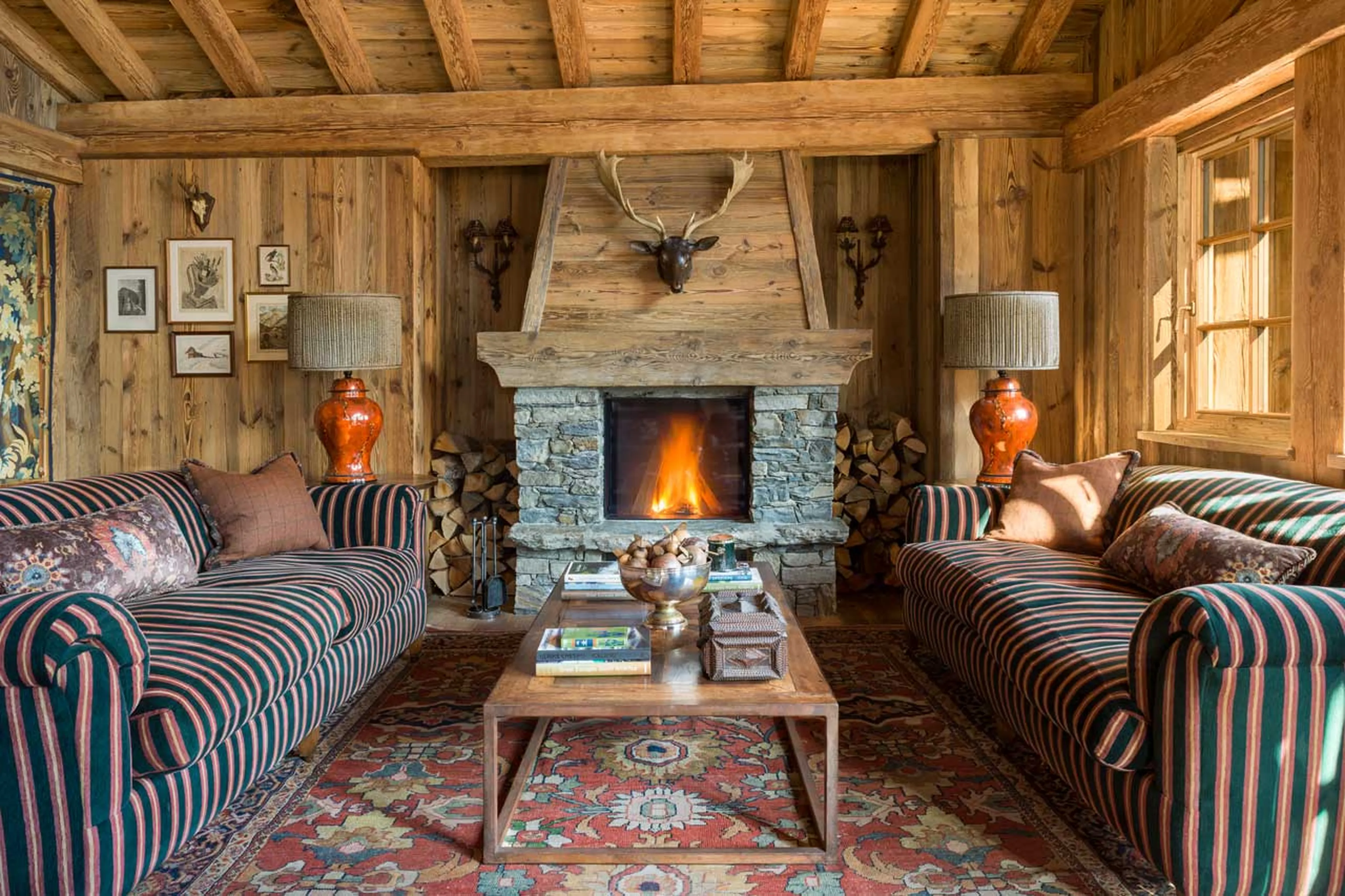 Living room at Chalet Hibou in Le Miroir