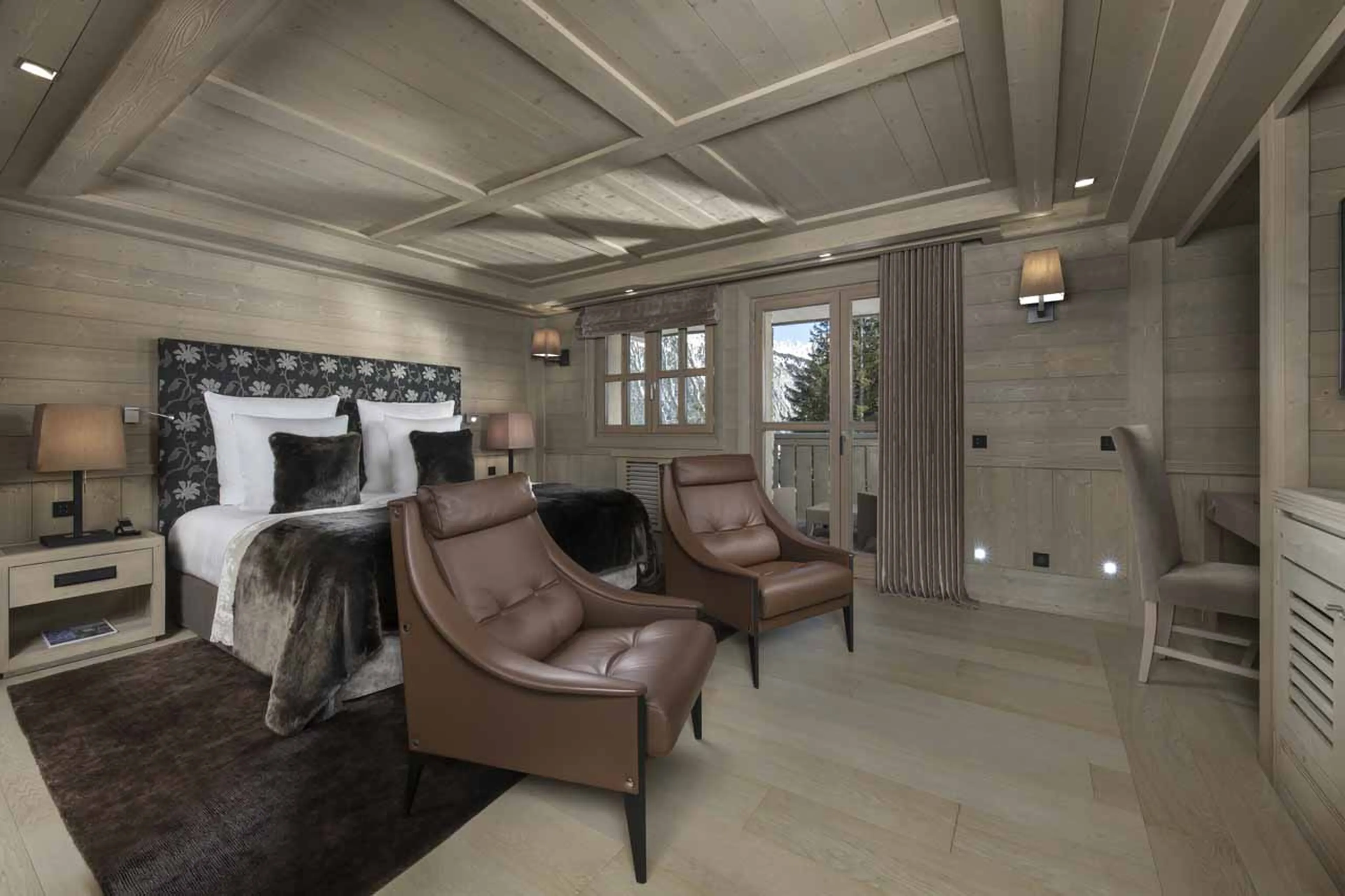 Bedroom three at Chalet Hidden Peak in Courchevel 1850