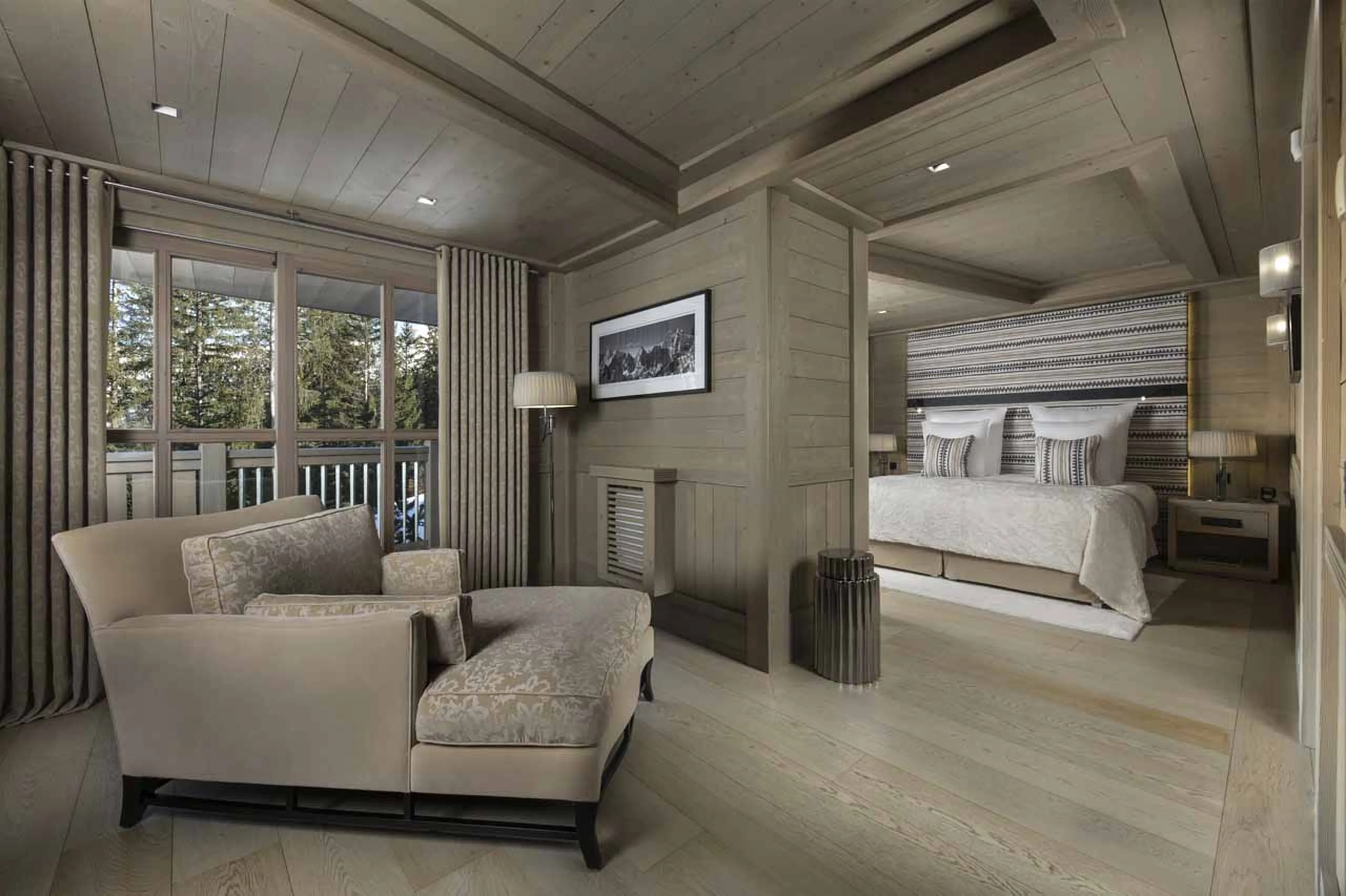 Bedroom four at Chalet Hidden Peak in Courchevel 1850