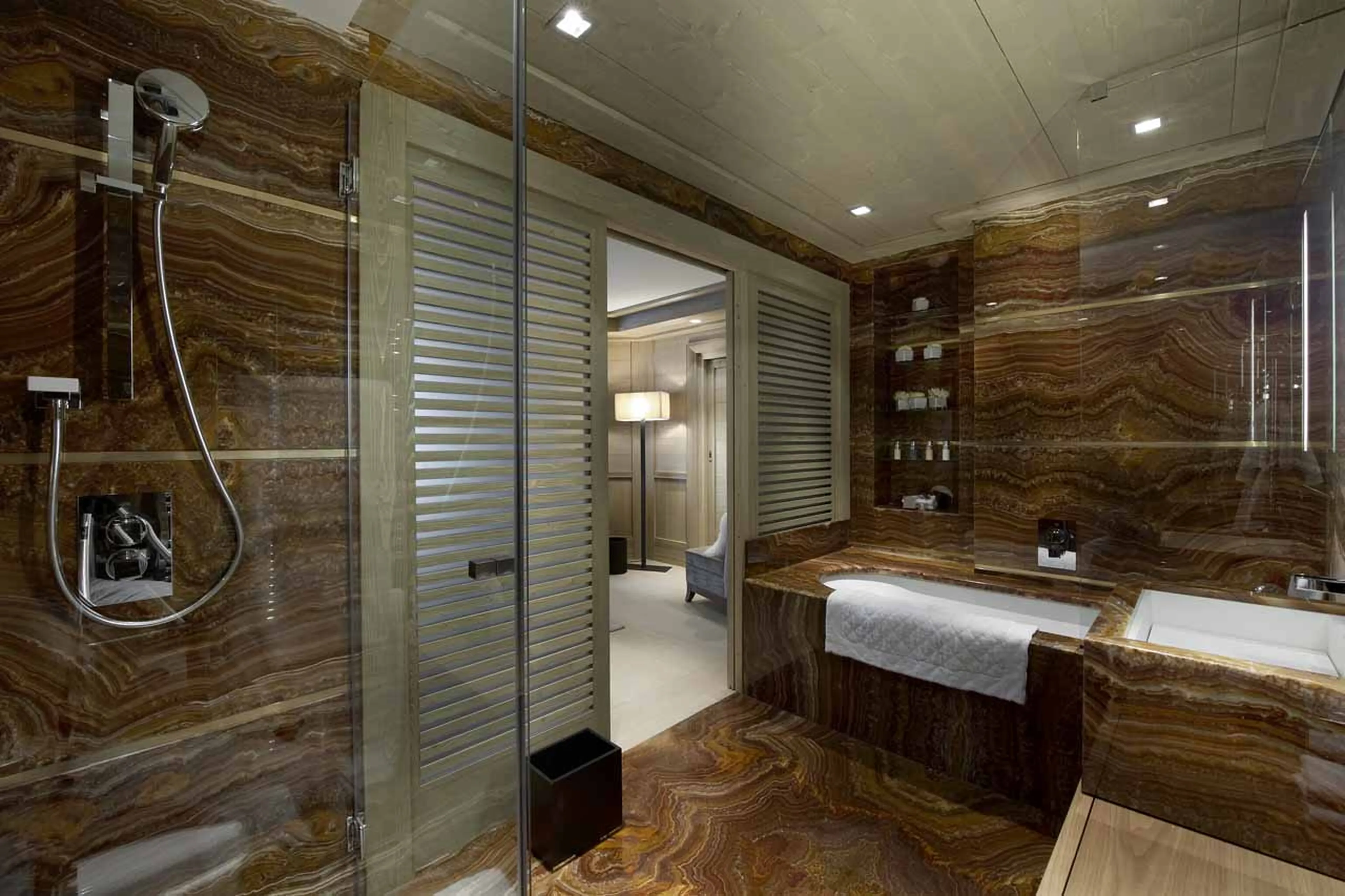 Bathroom five at Chalet Hidden Peak in Courchevel 1850