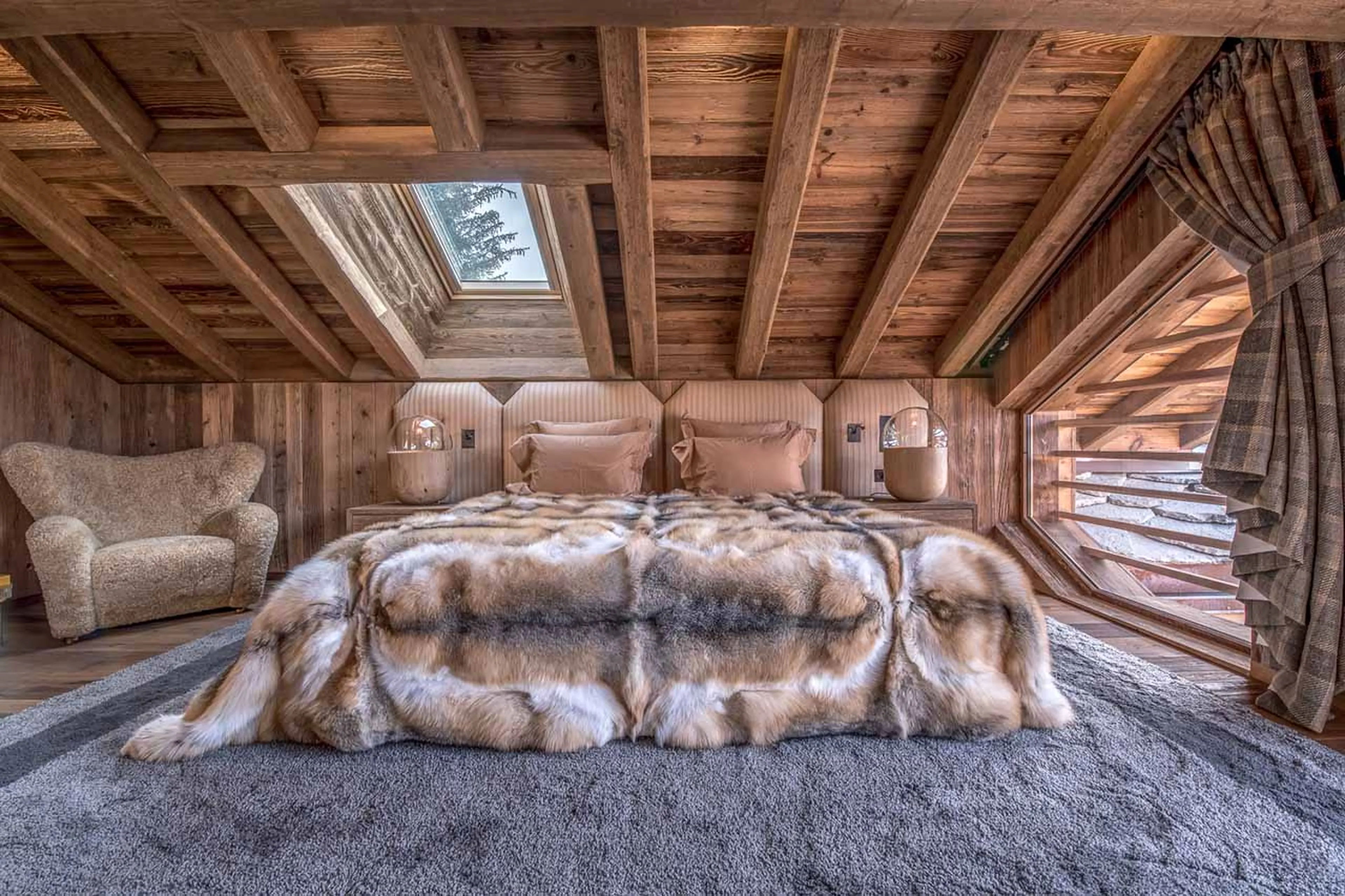 Bedroom 1 bed at Chalet Himalaya in Meribel
