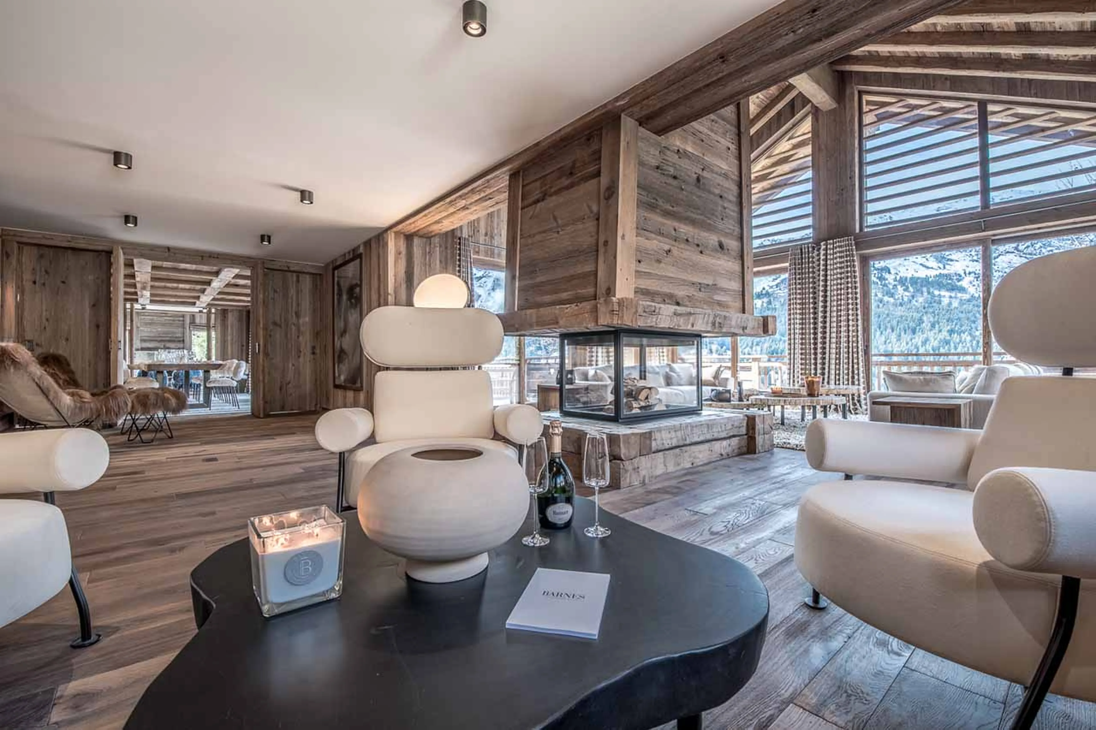 Seating area at Chalet Himalaya in Meribel