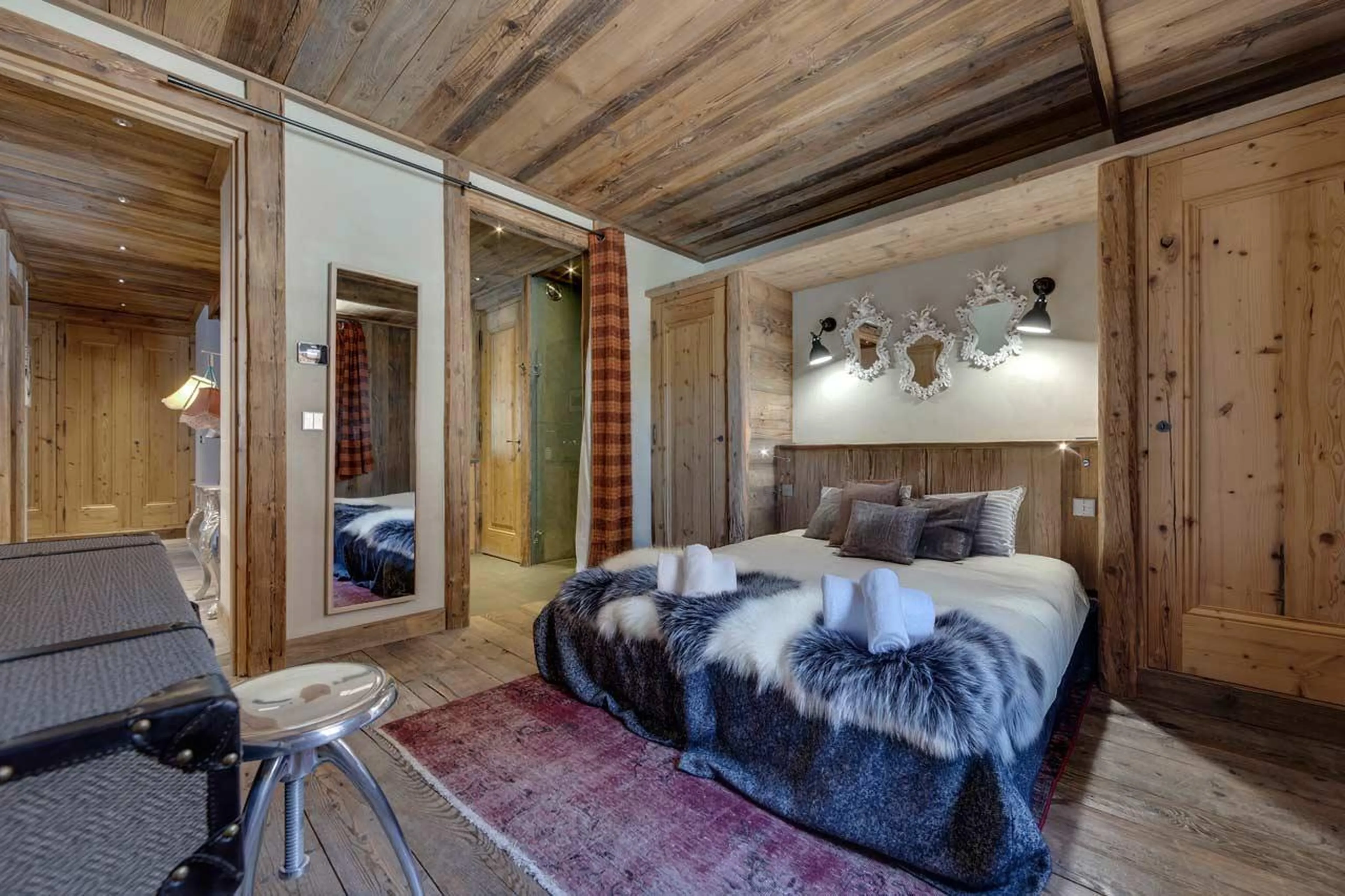 Bedroom four at Chalet Husky in Val d'Isere