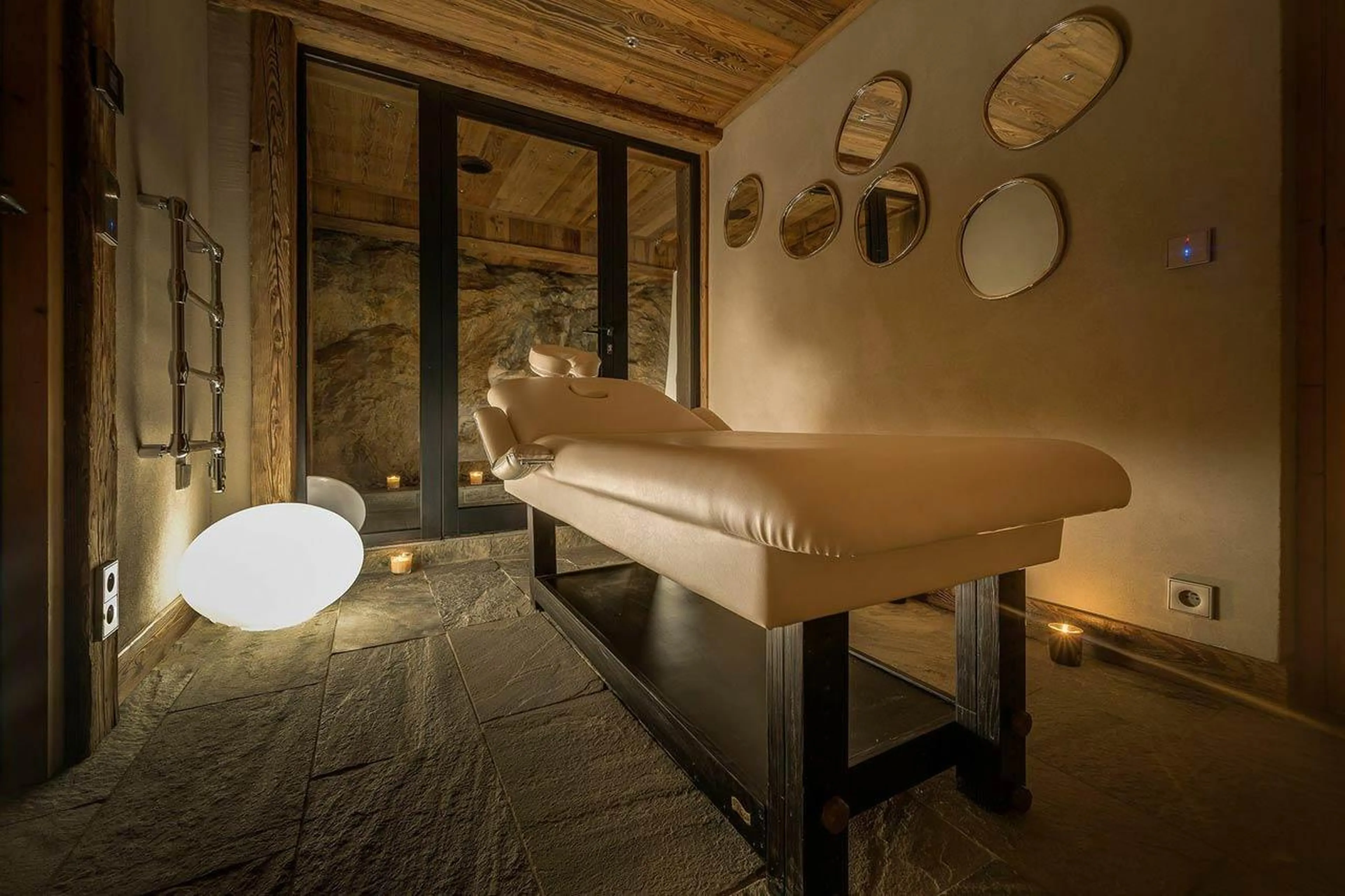 Massage room at Chalet Husky in Val d'Isere
