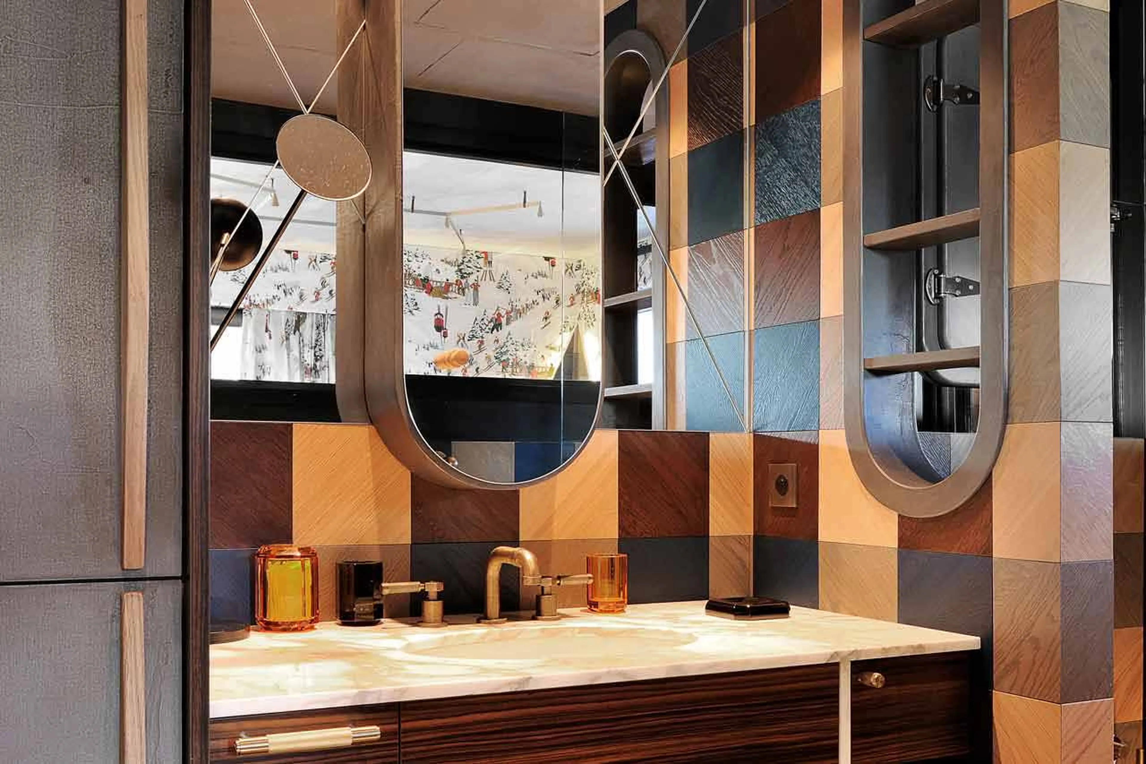 Bathroom one at Chalet Ikamiut in Courchevel 1550