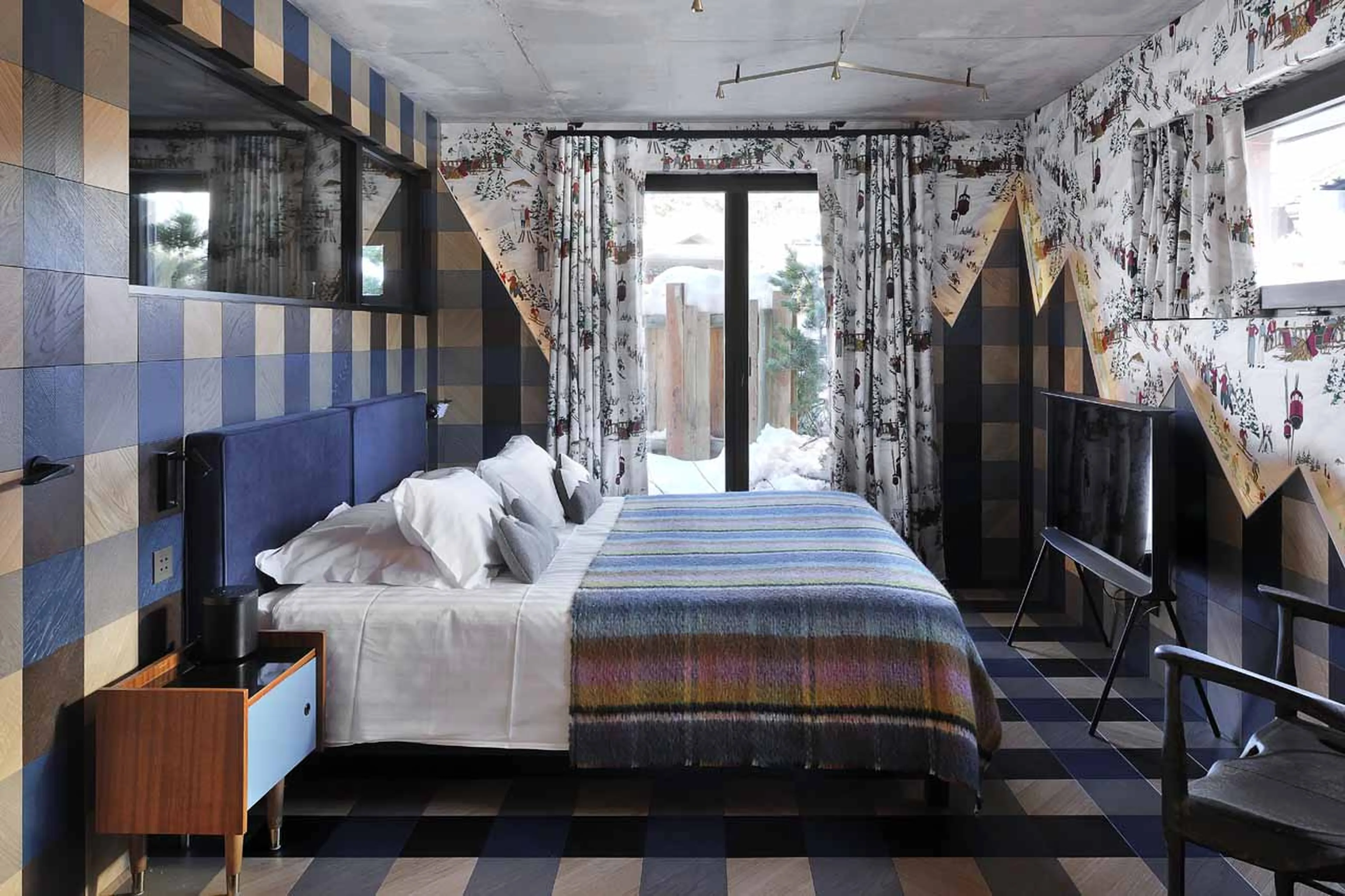 Bedroom one at Chalet Ikamiut in Courchevel 1550