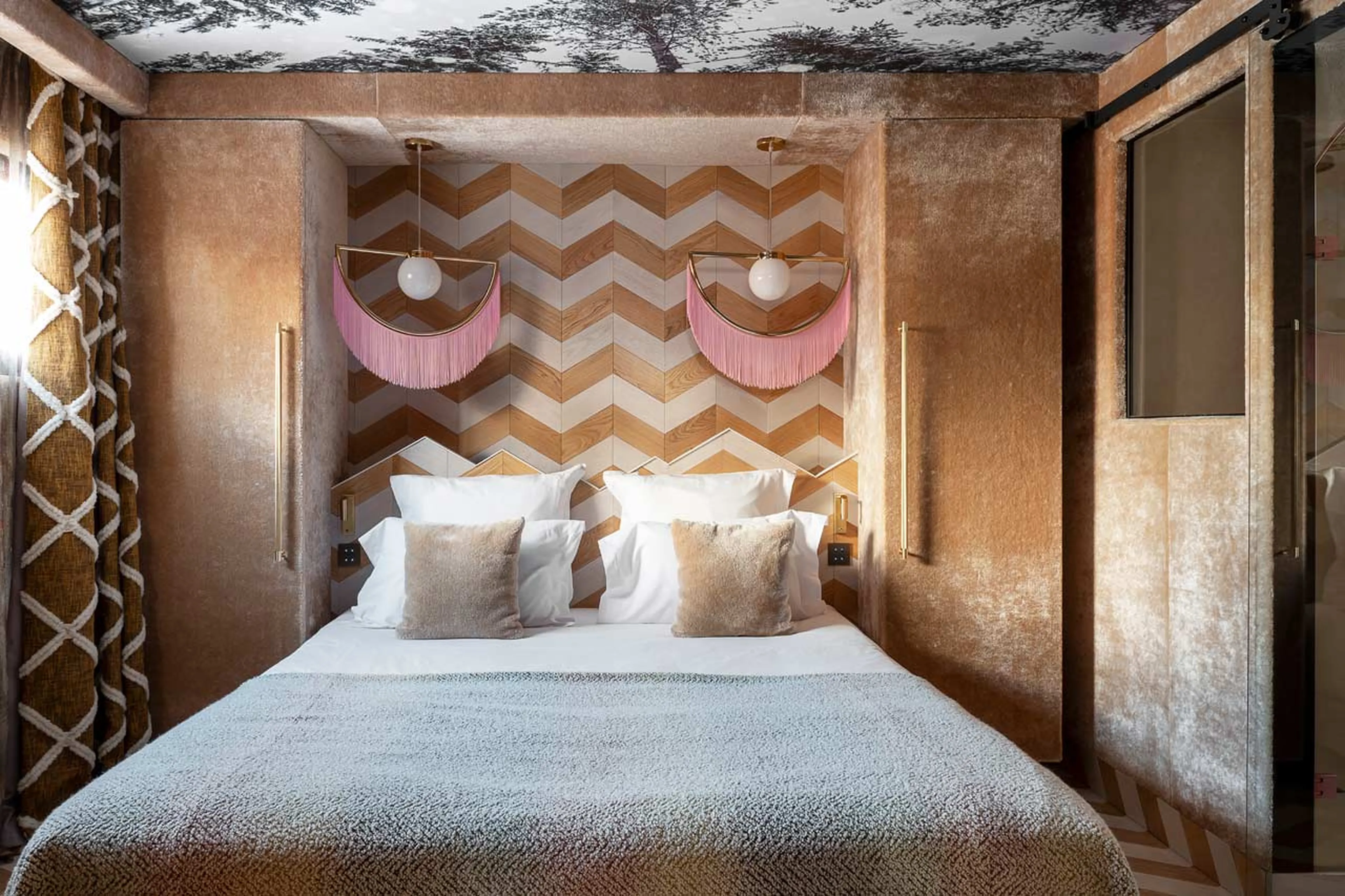 Bedroom two at Chalet Ikamiut in Courchevel 1550