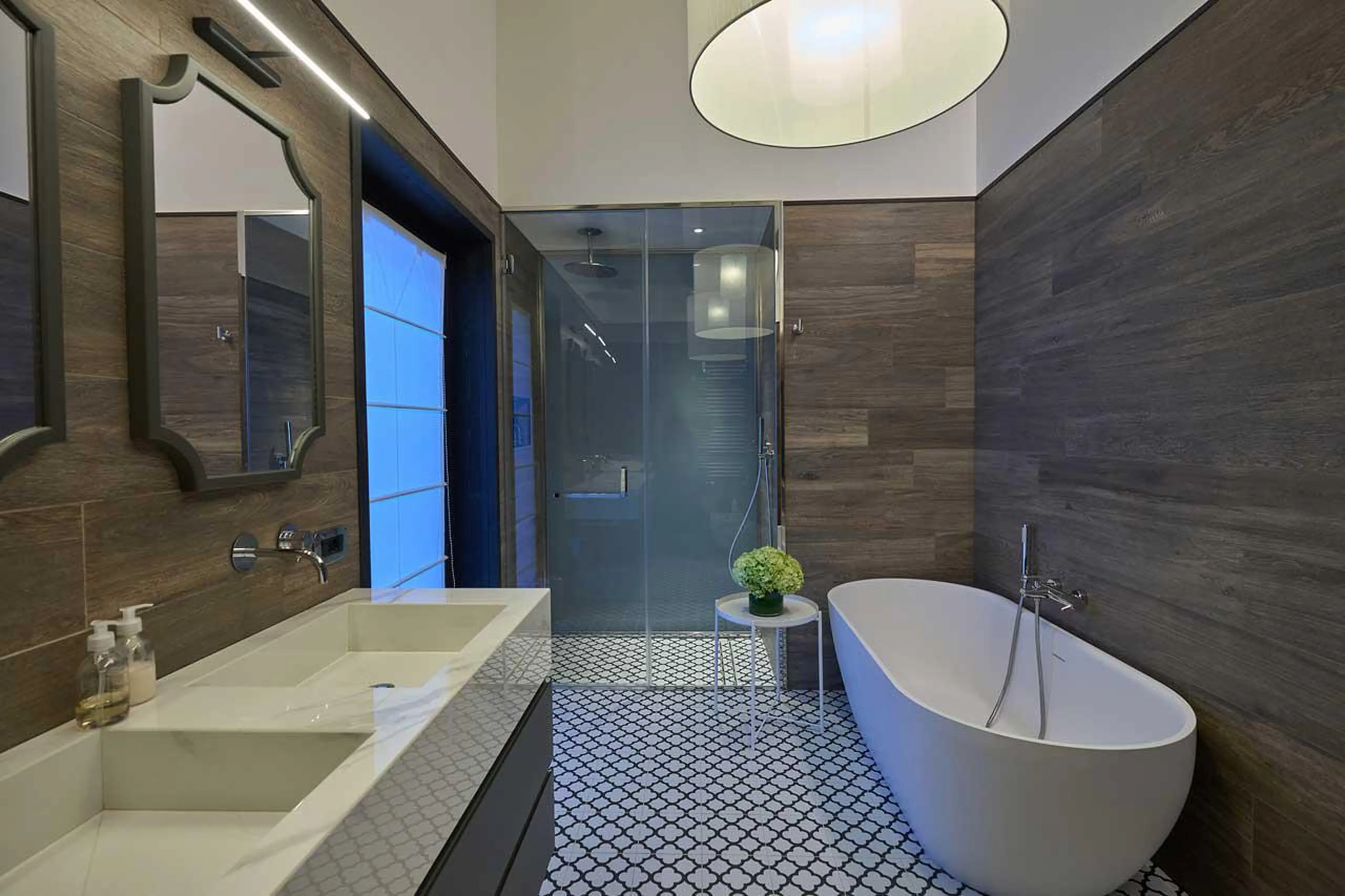 Master bathroom in Chalet Il Gufo in Cervinia