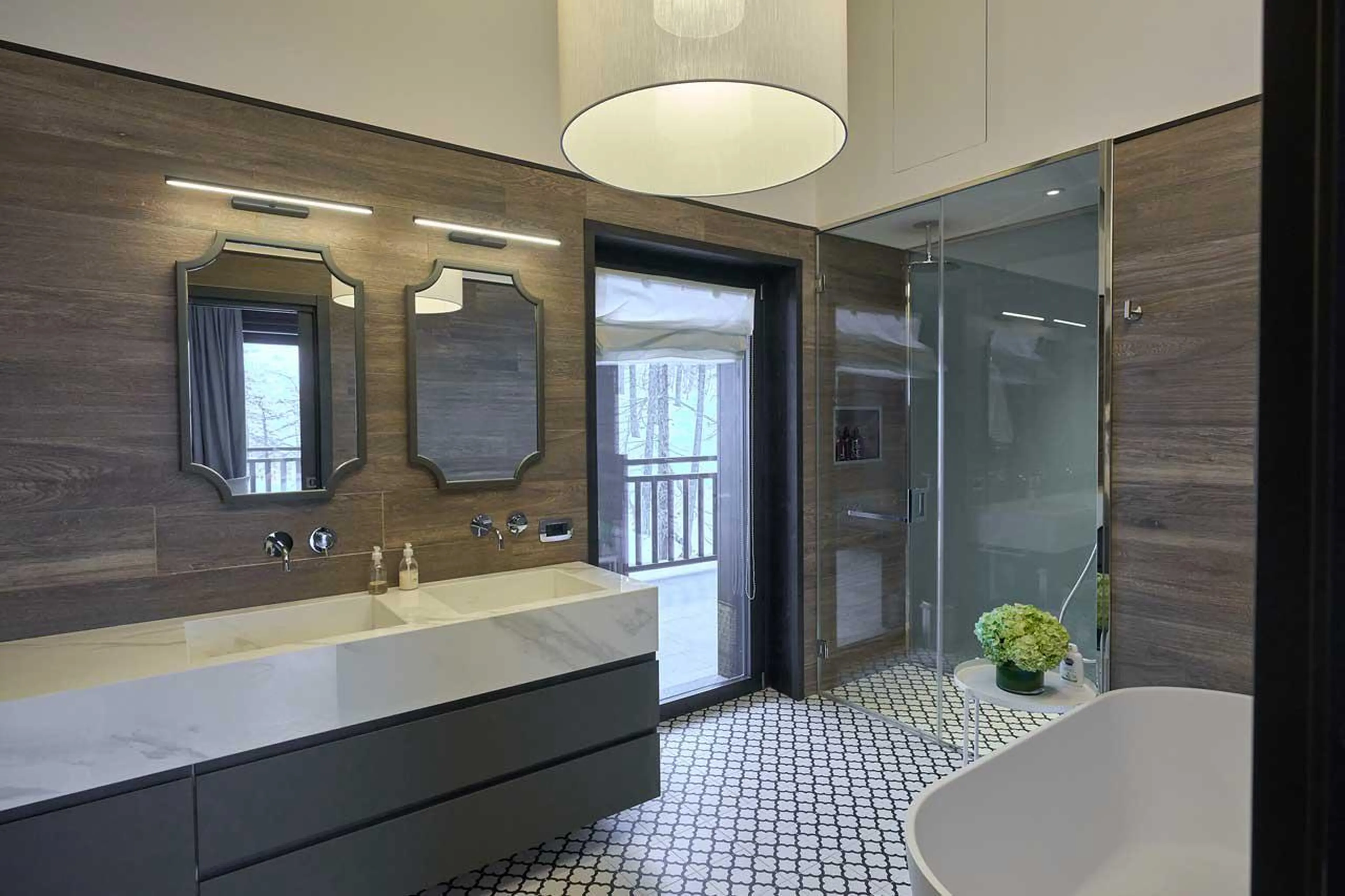 Bathroom one in Chalet Il Gufo in Cervinia