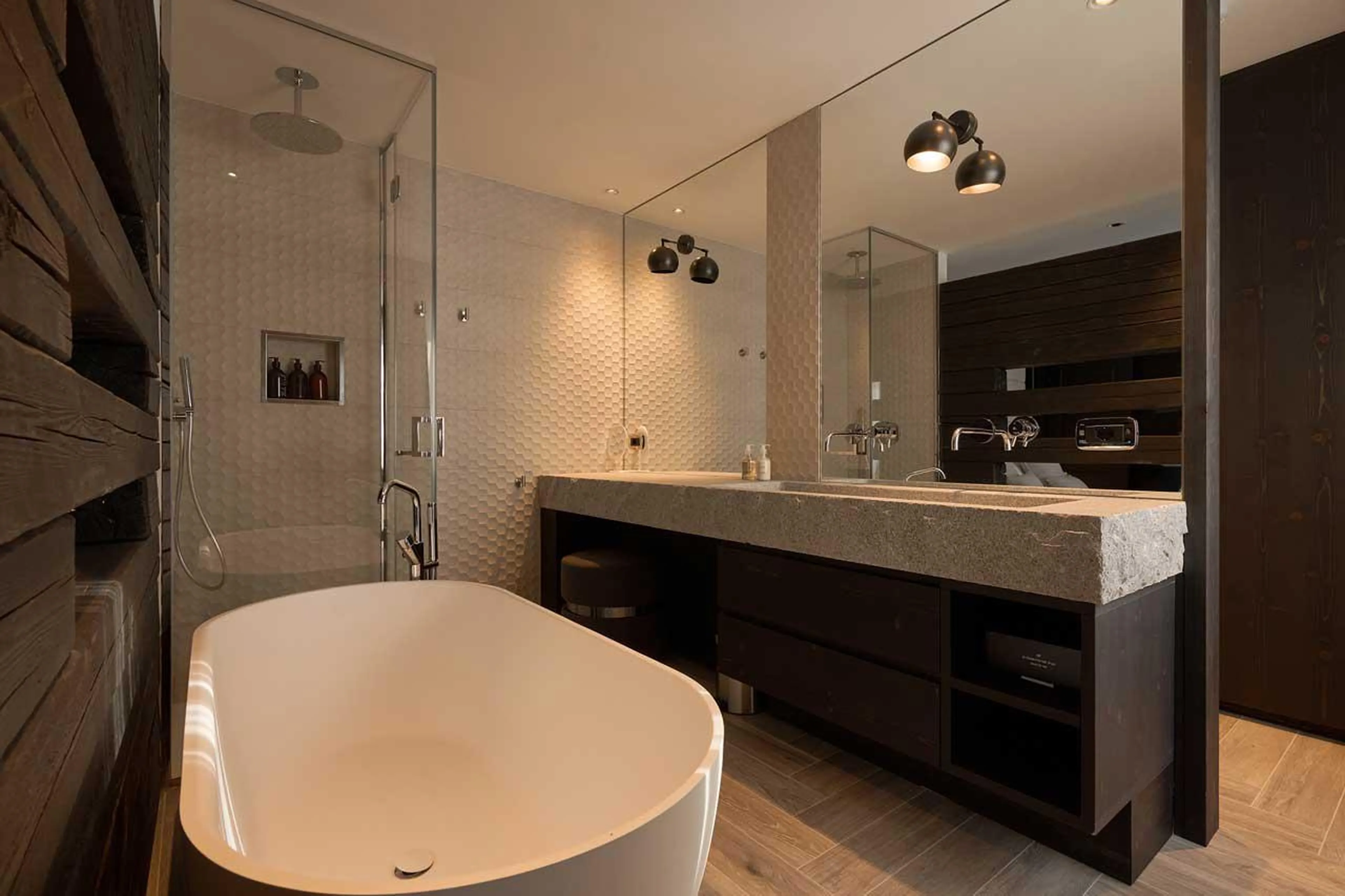 Bathroom in Chalet Il Gufo in Cervinia