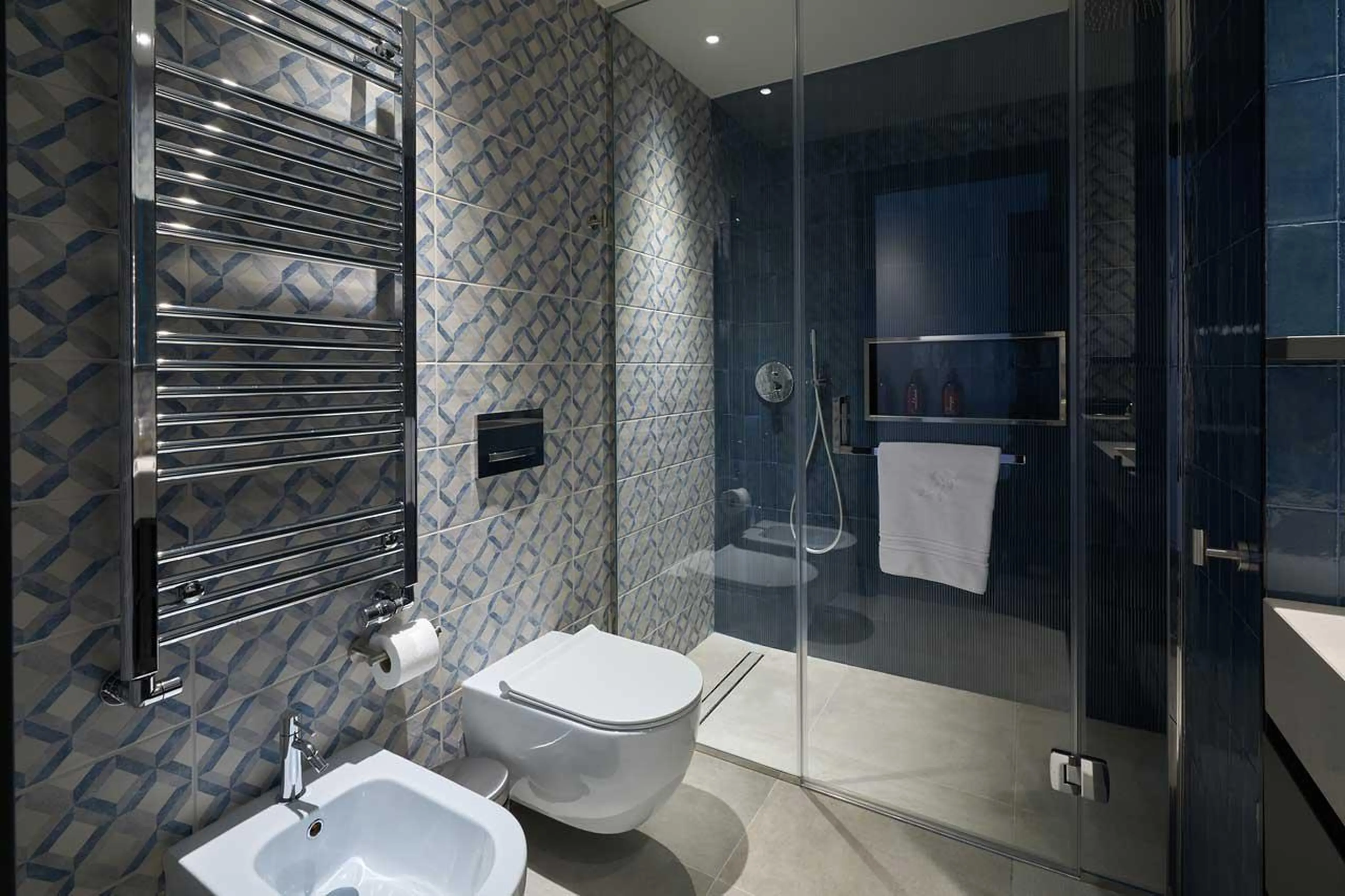 Shower room  in Chalet Il Gufo in Cervinia