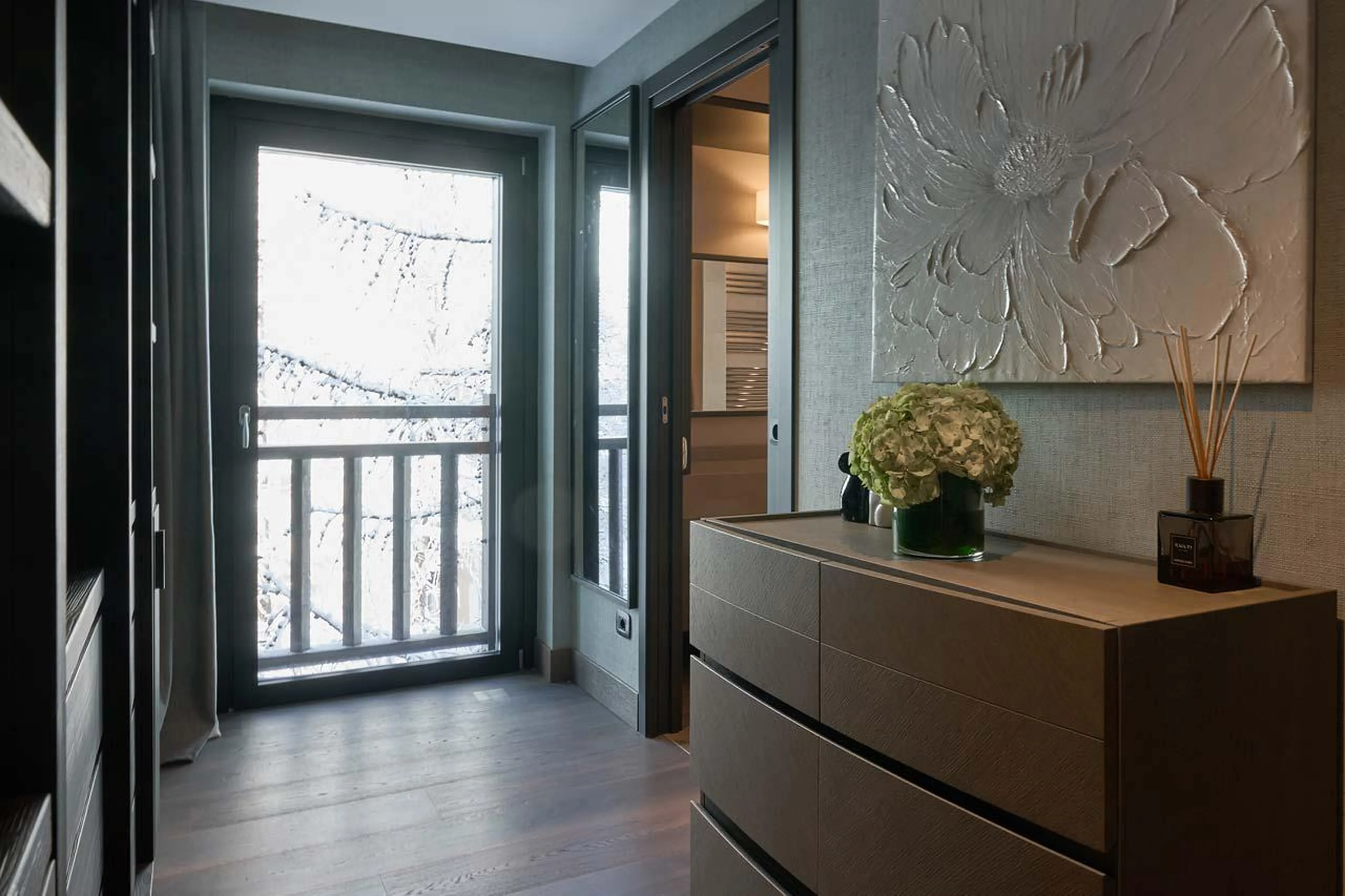 Dressing area in Chalet Il Gufo in Cervinia