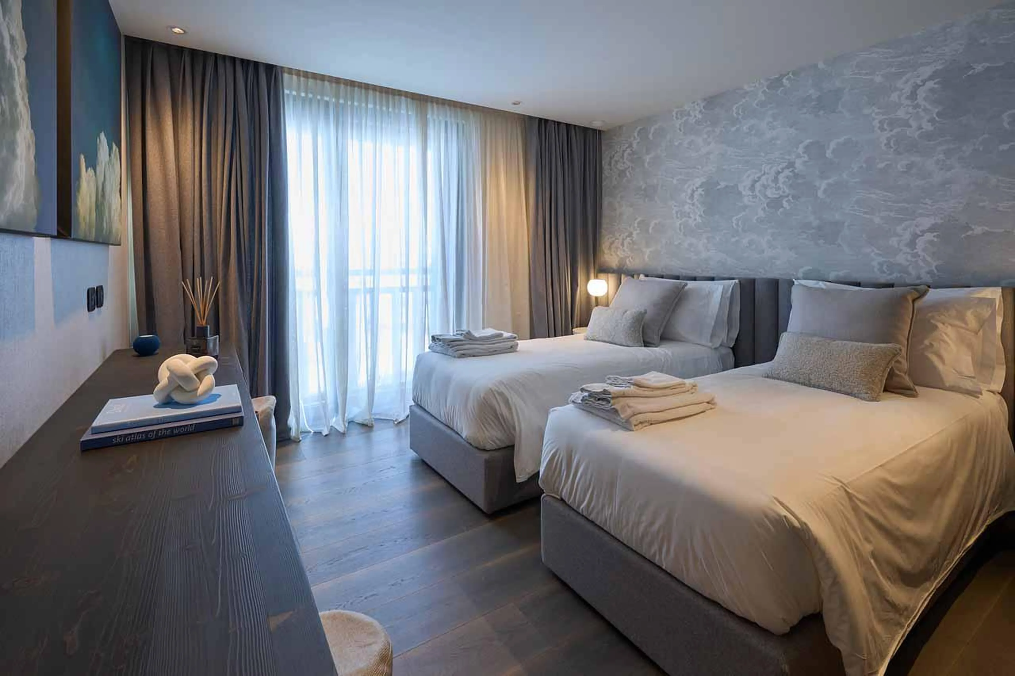 Bedroom four at Chalet Il Gufo in Cervinia