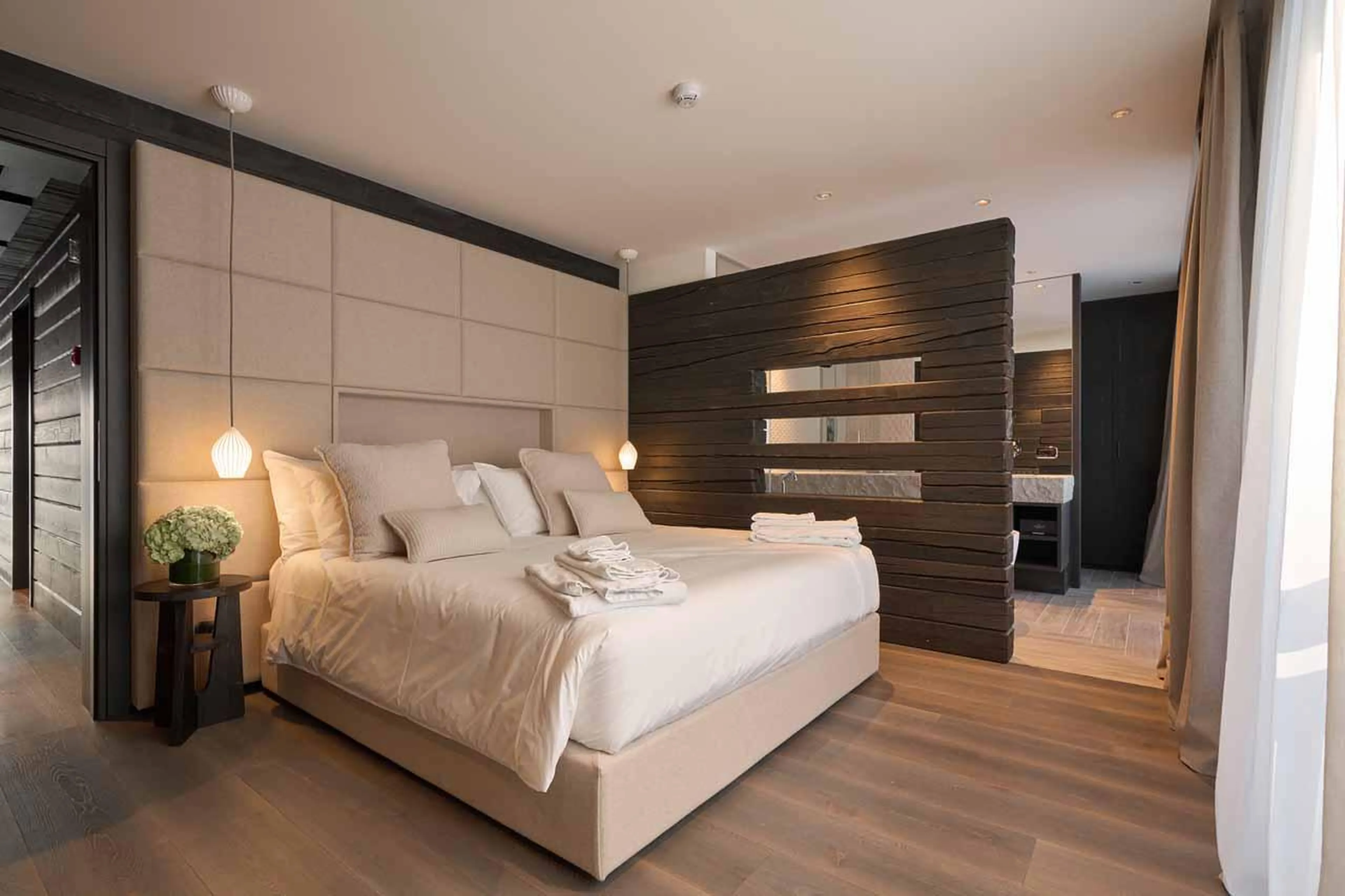 Bedroom two at Chalet Il Gufo in Cervinia