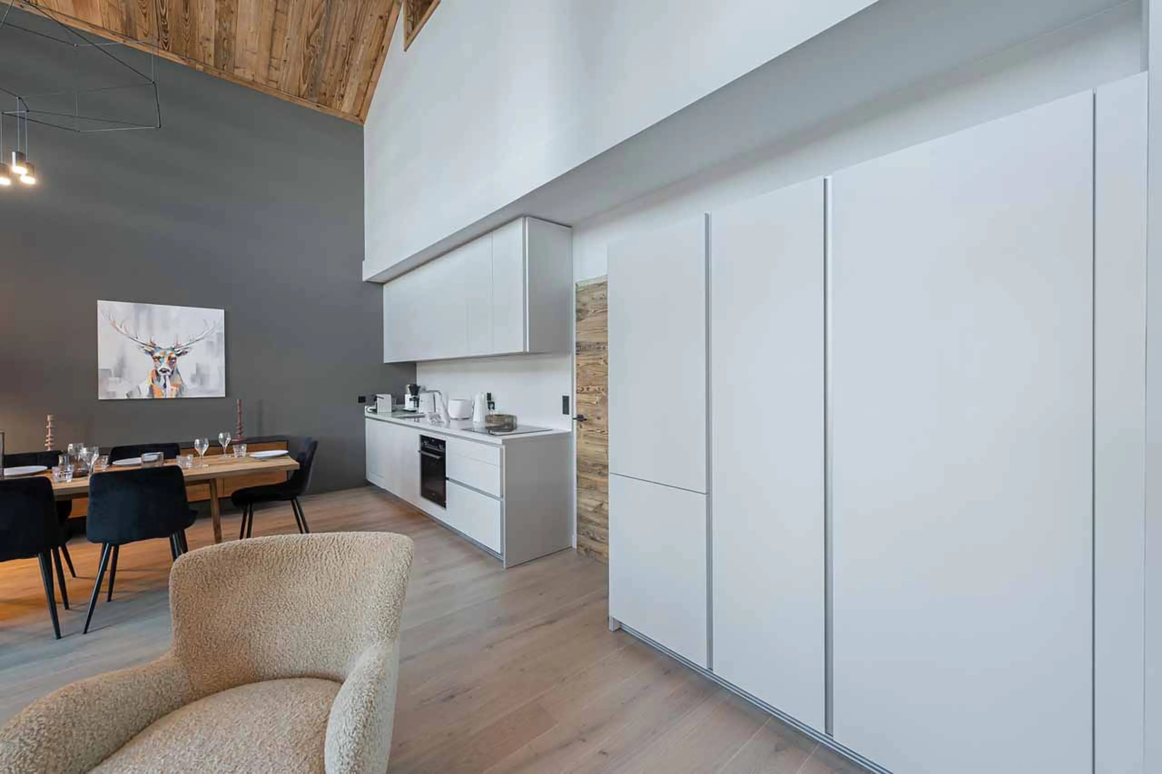 Modern kitchen at Chalet Illi in Courchevel 1550