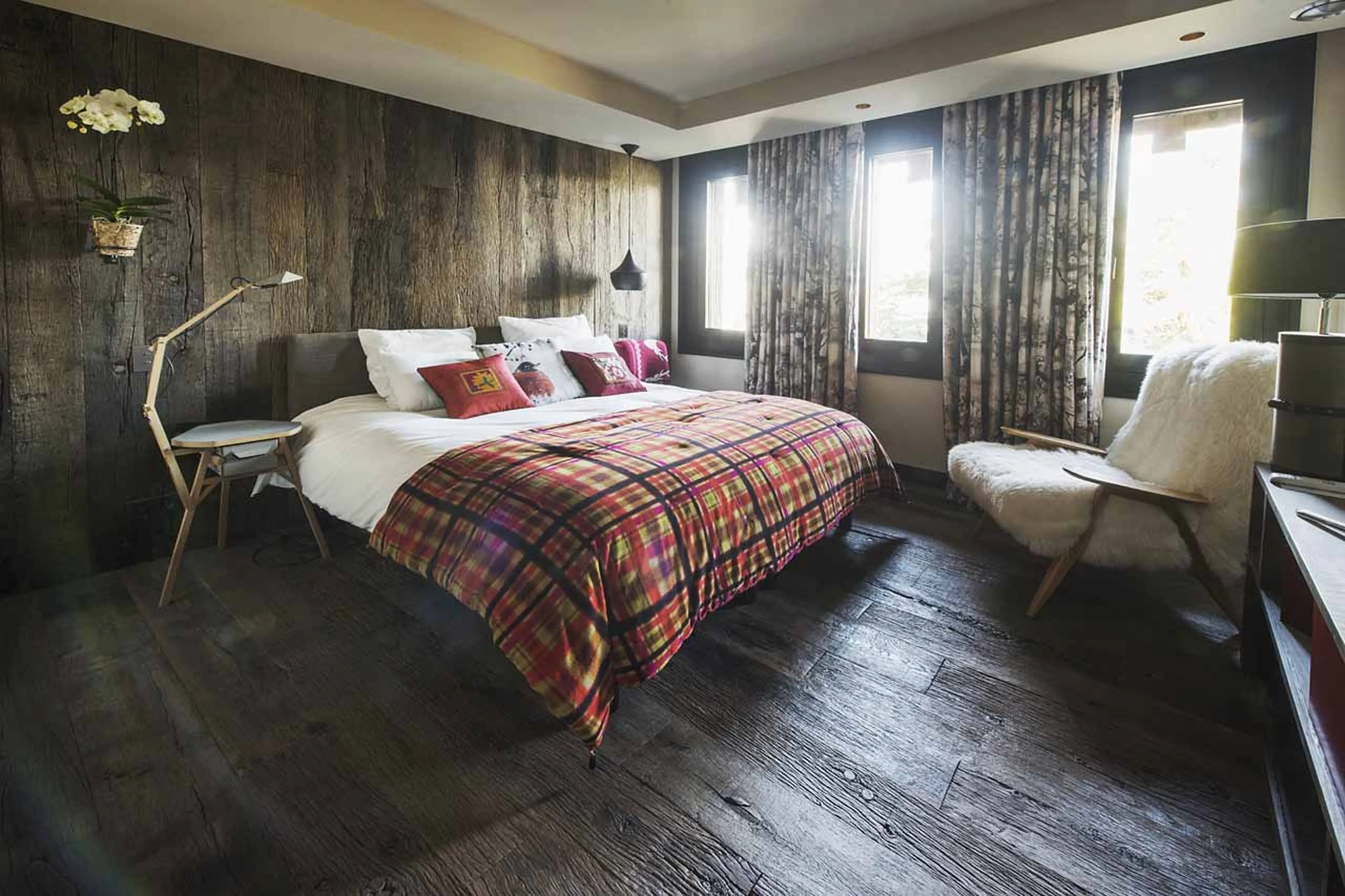 Bedroom three at Chalet Ililissat in Courchevel 1550