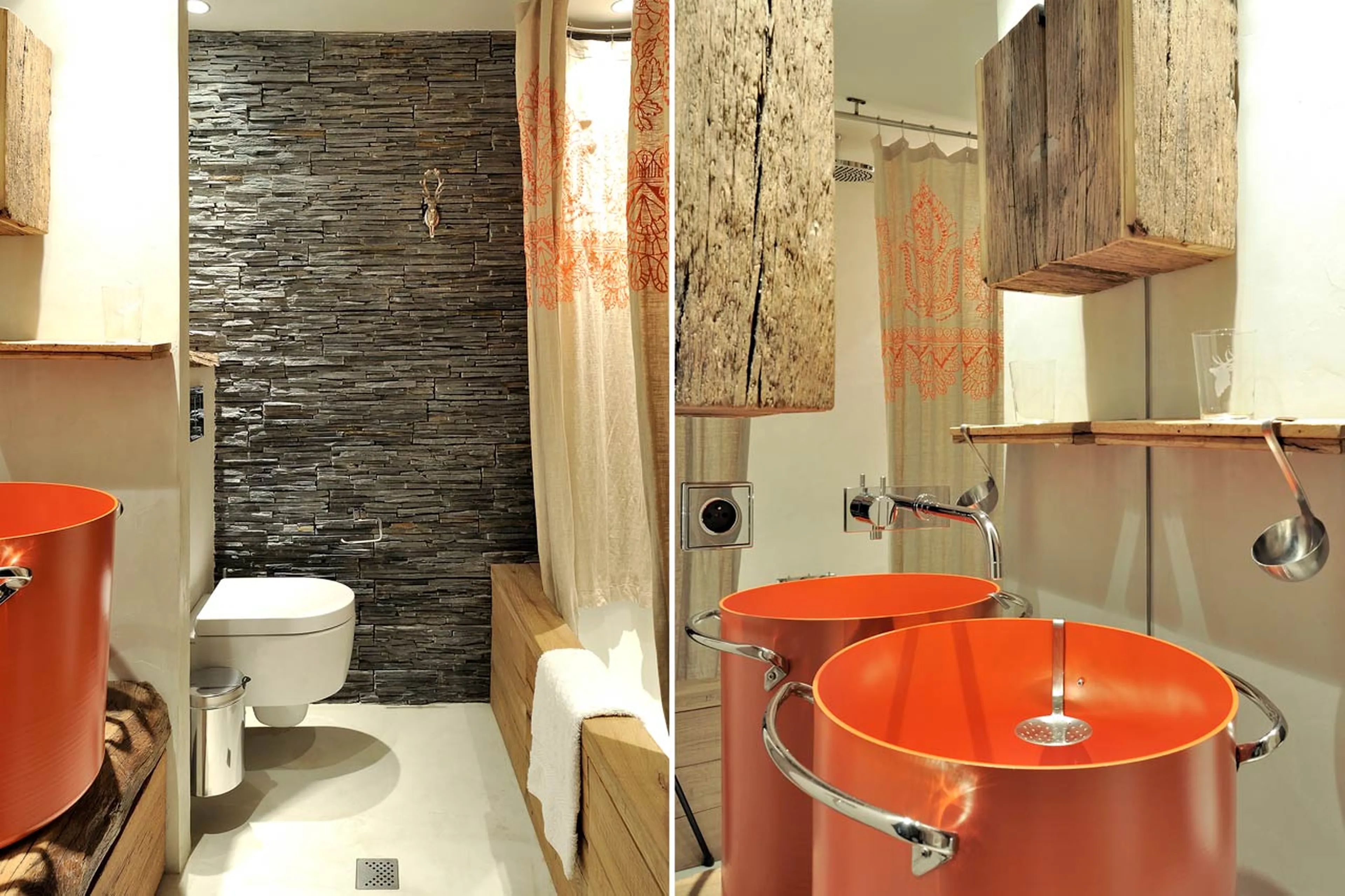 En-suite bathroom in Chalet Ililissat in Courchevel 1550