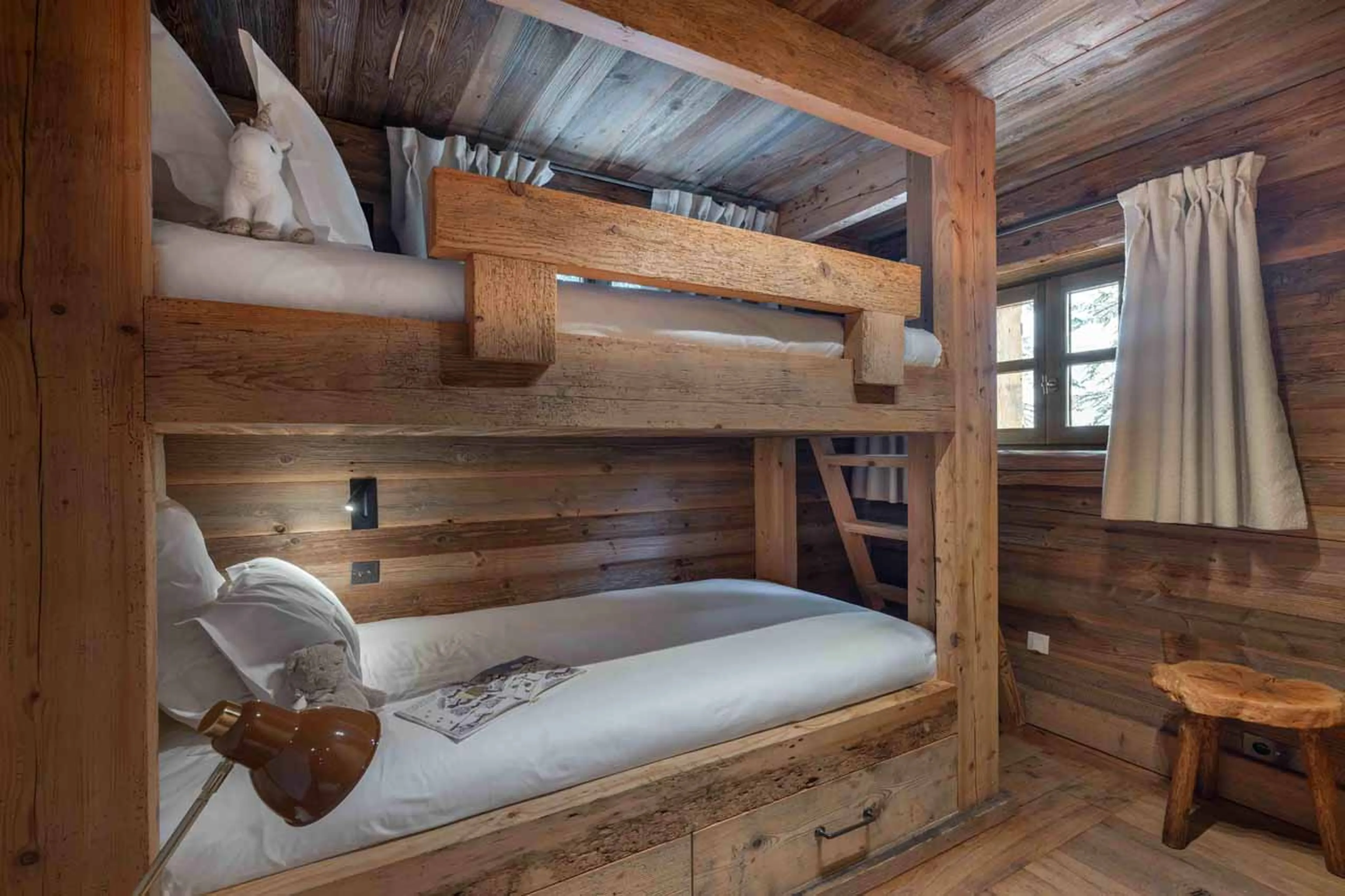 Bedroom four at Chalet Ima in Courchevel 1850
