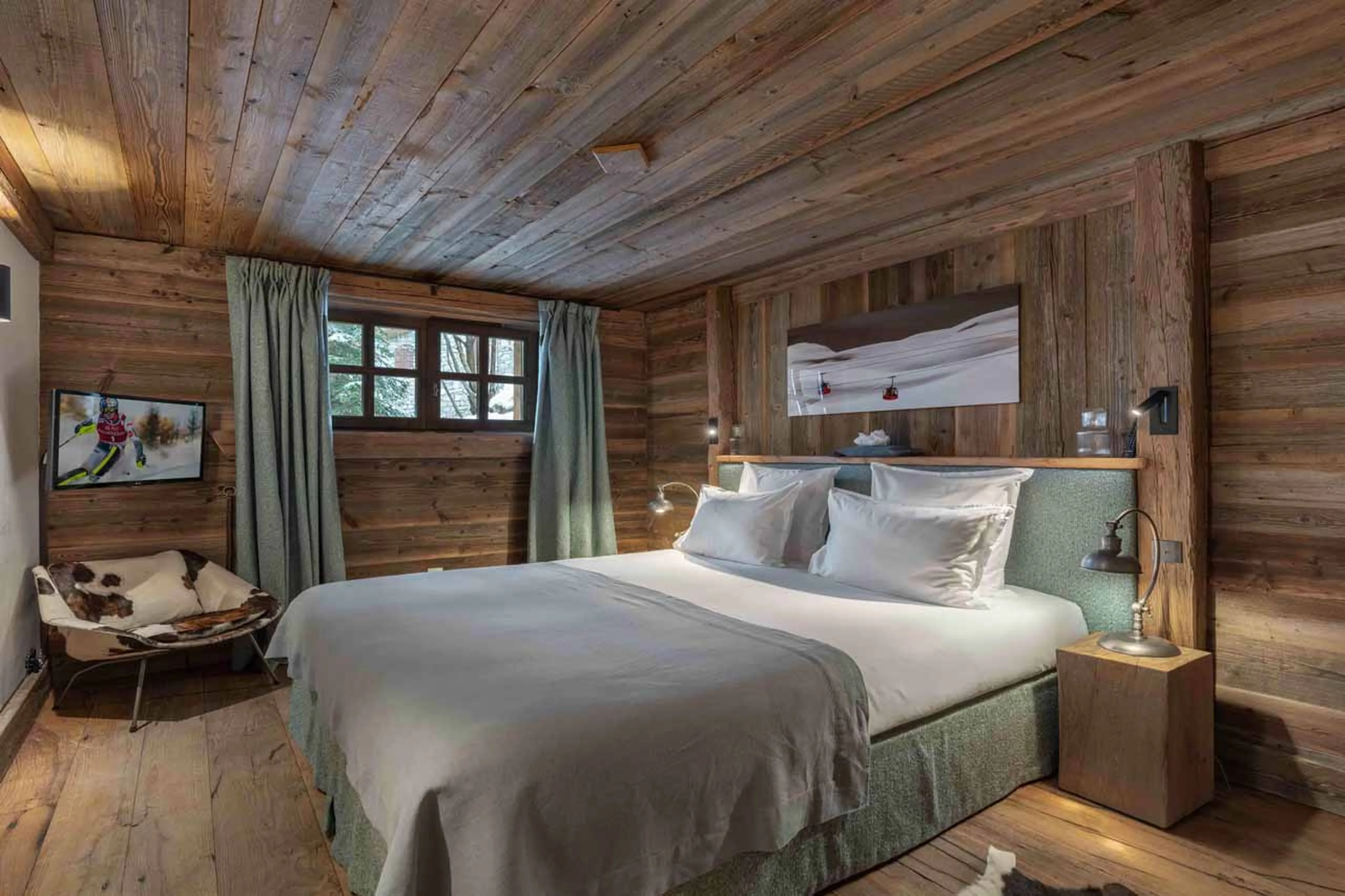 Bedroom five at Chalet Ima in Courchevel 1850