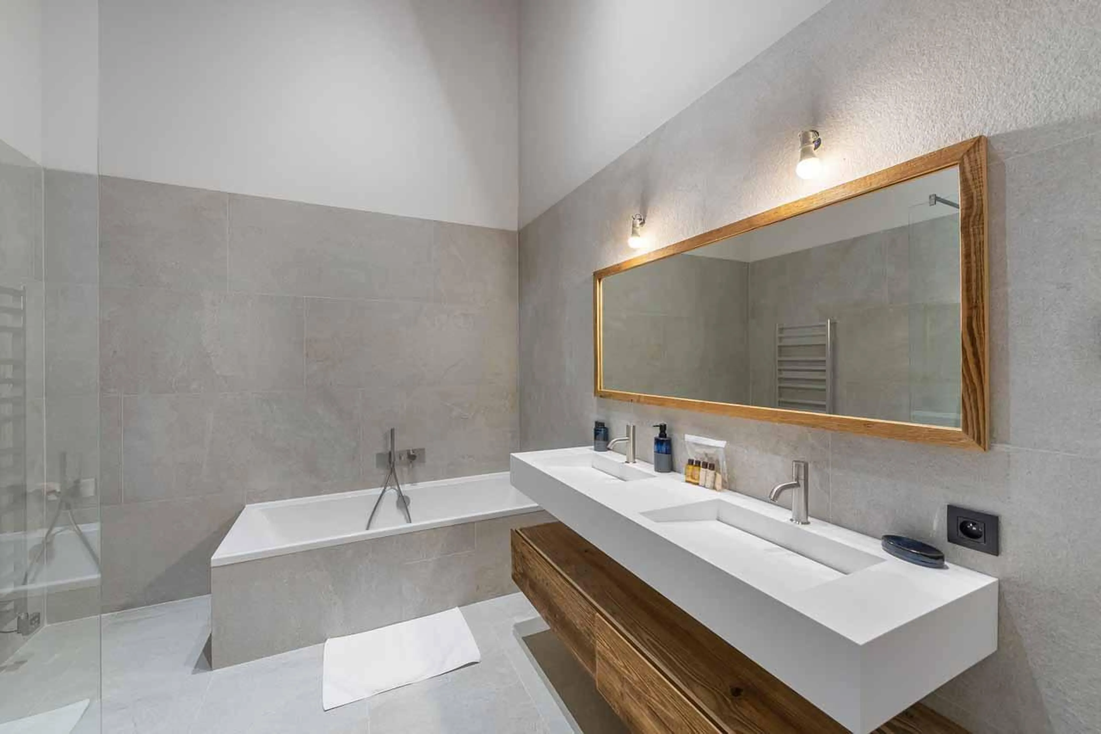 Bathroom one at Chalet Imladris in St Martin de Belleville