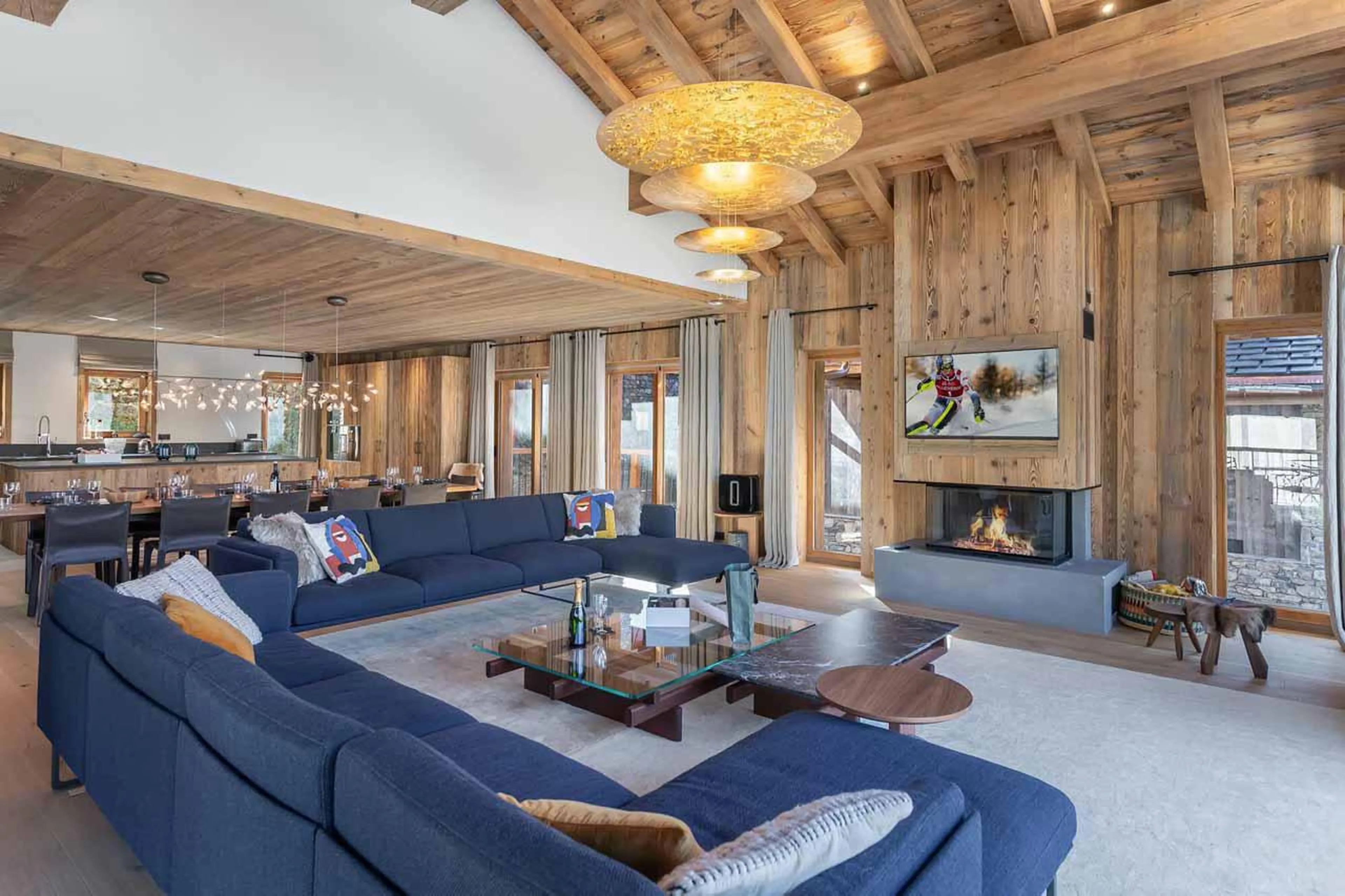 Living area at Chalet Imladris in St Martin de Belleville