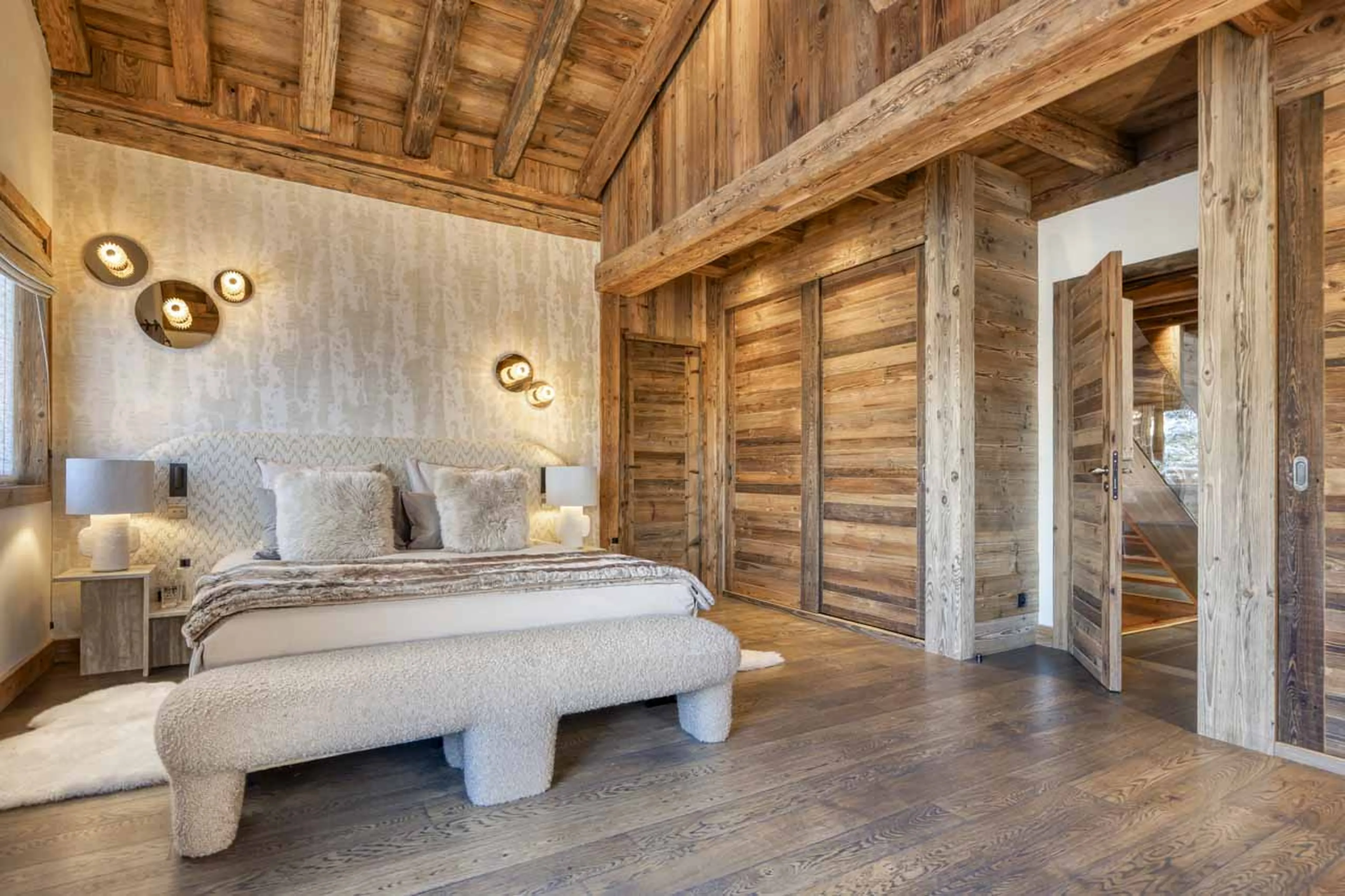 Bedroom 1 bed at Chalet Impala in Megeve