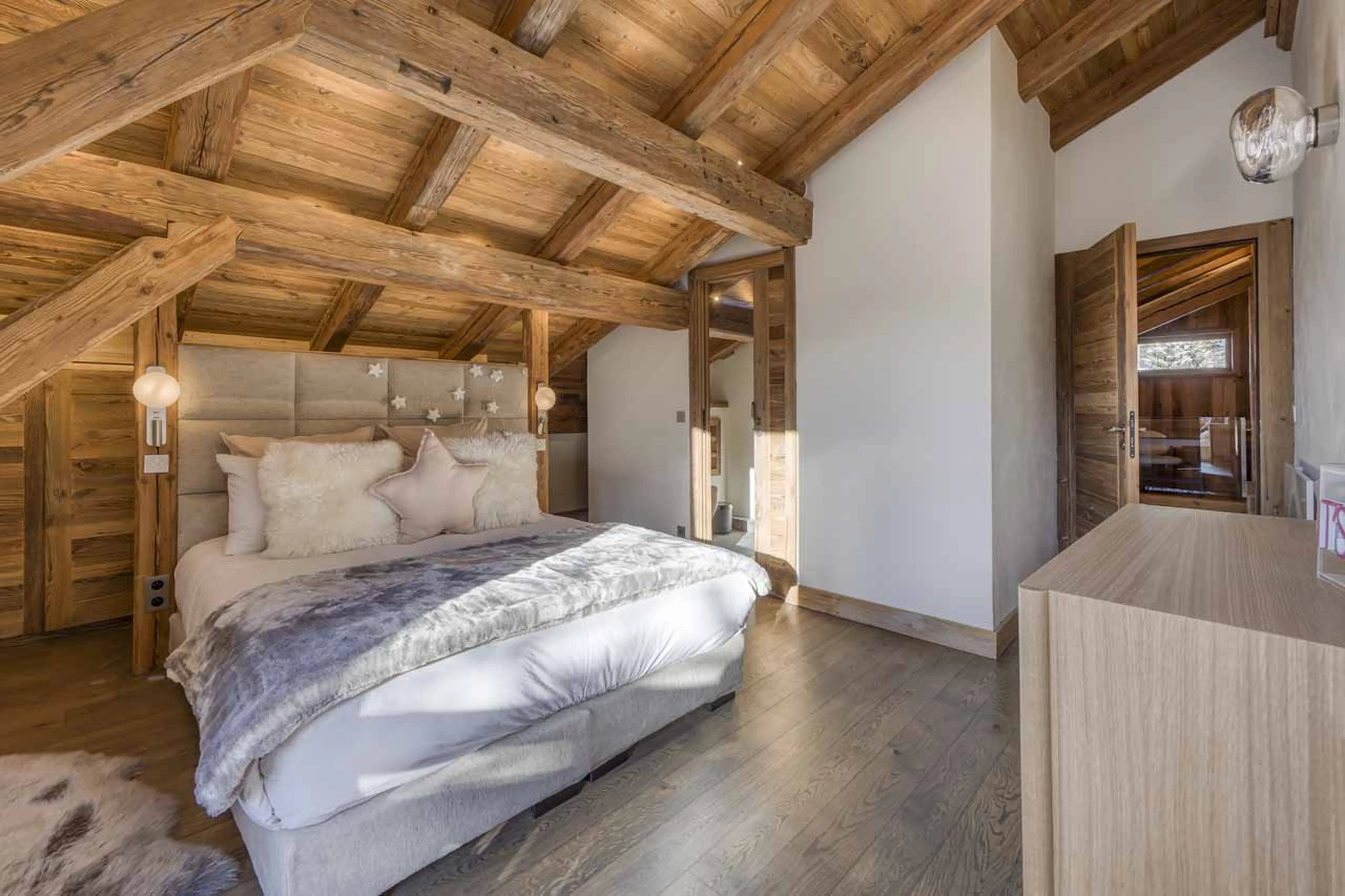 Bedroom 3 at Chalet Impala in Megeve