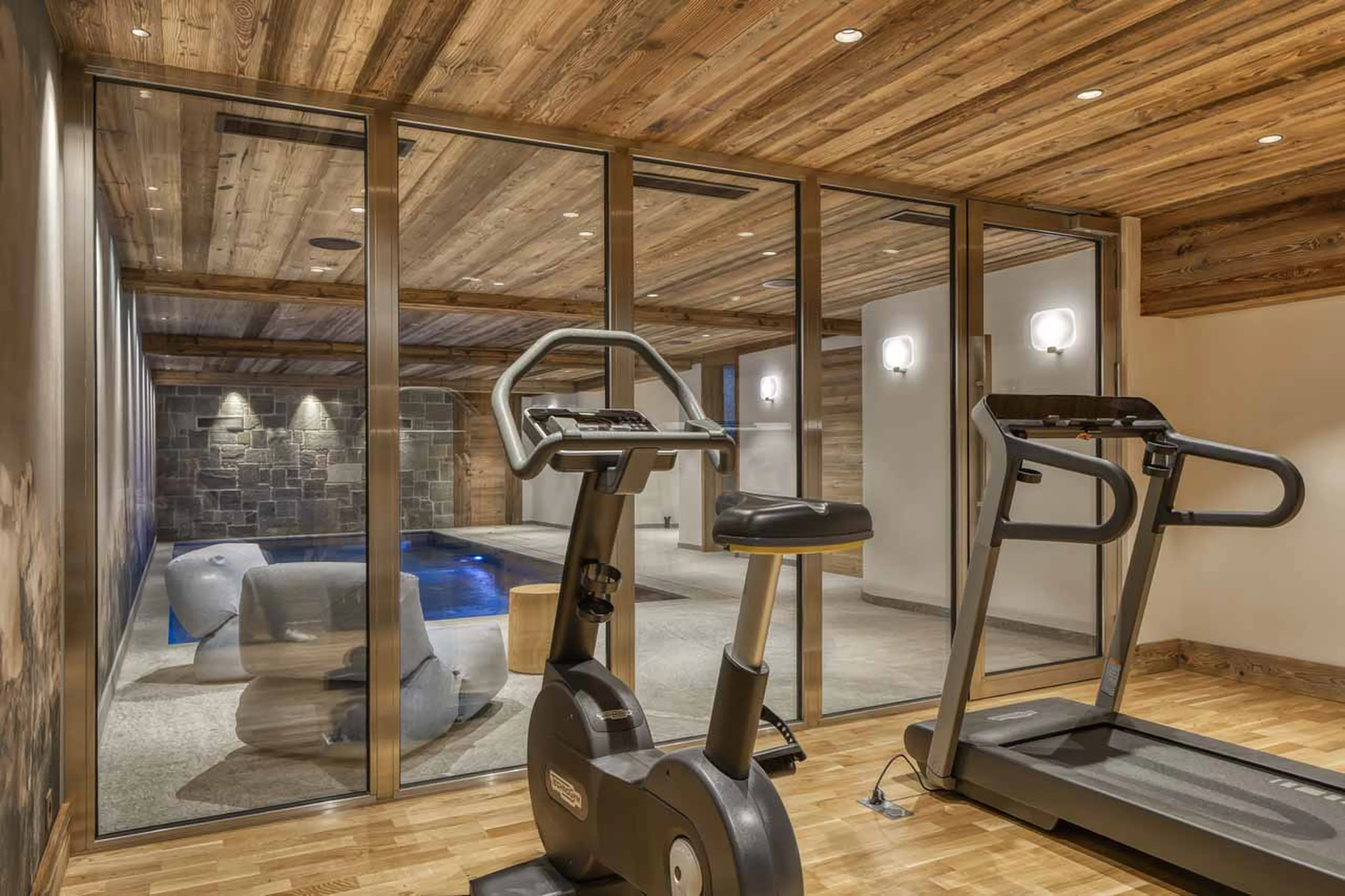 Gym at Chalet Impala in Megeve
