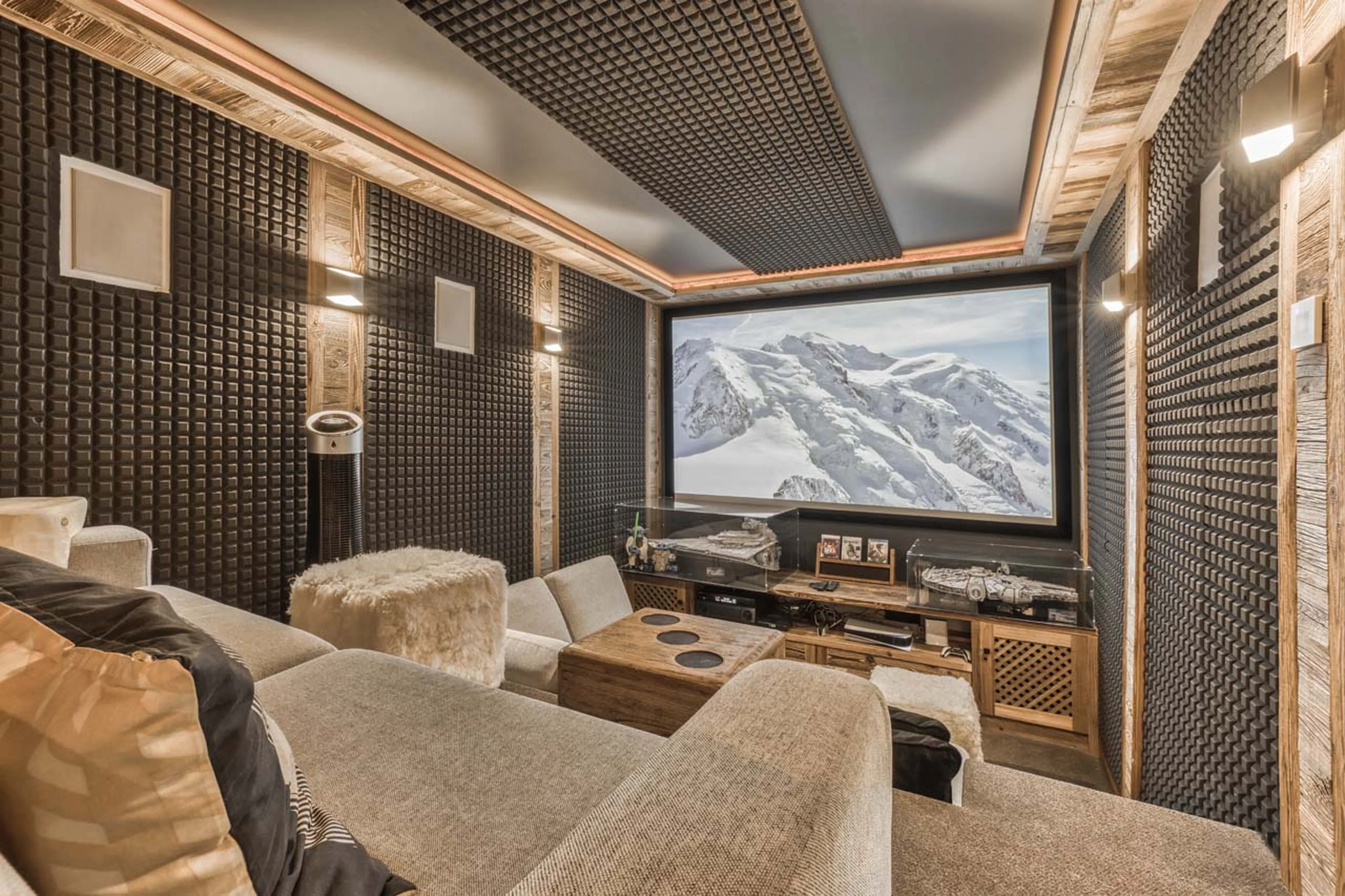 Cinema room in Chalet Indigo, Chamonix