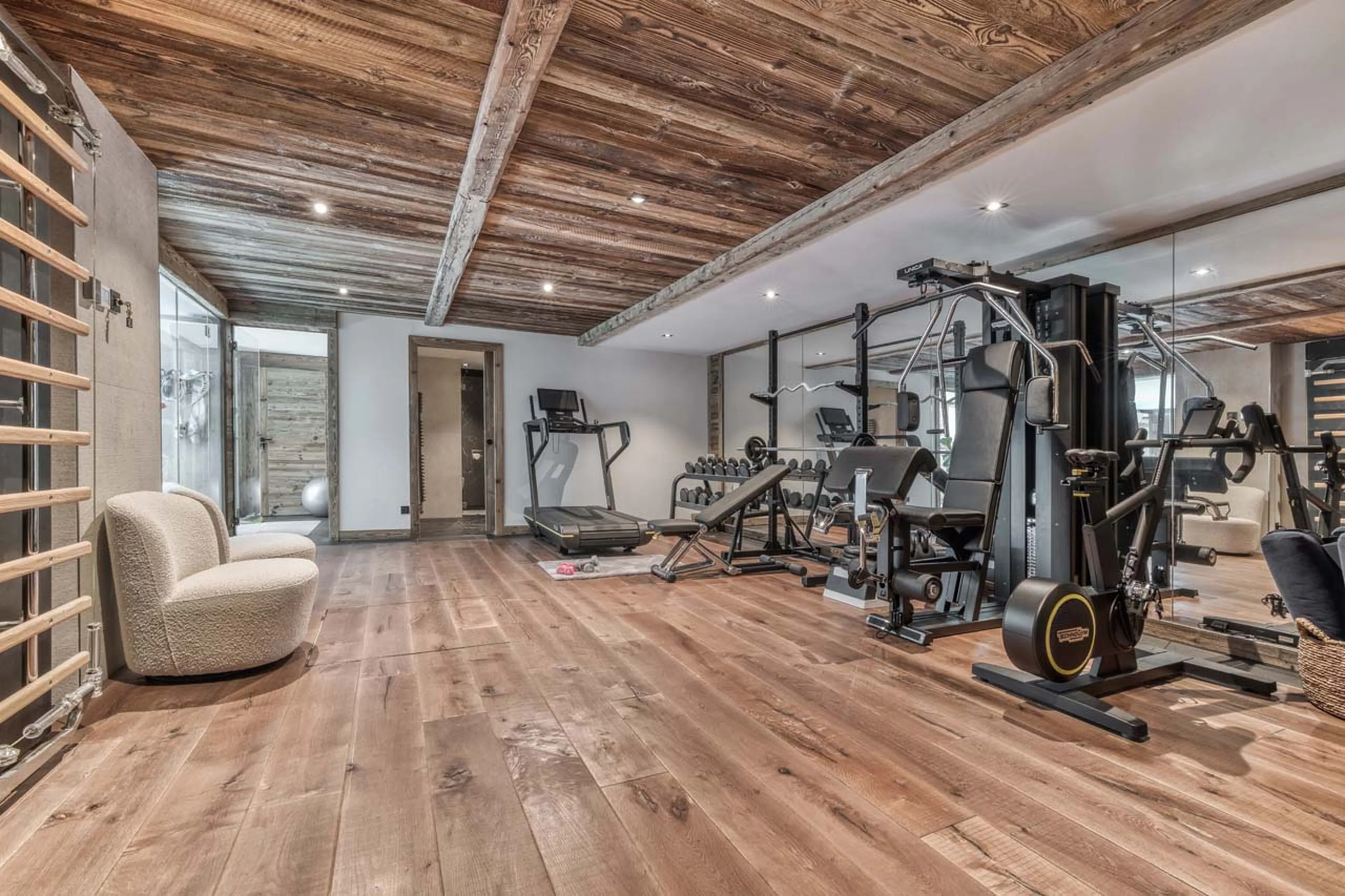 Gym equipment in Chalet Indigo, Chamonix