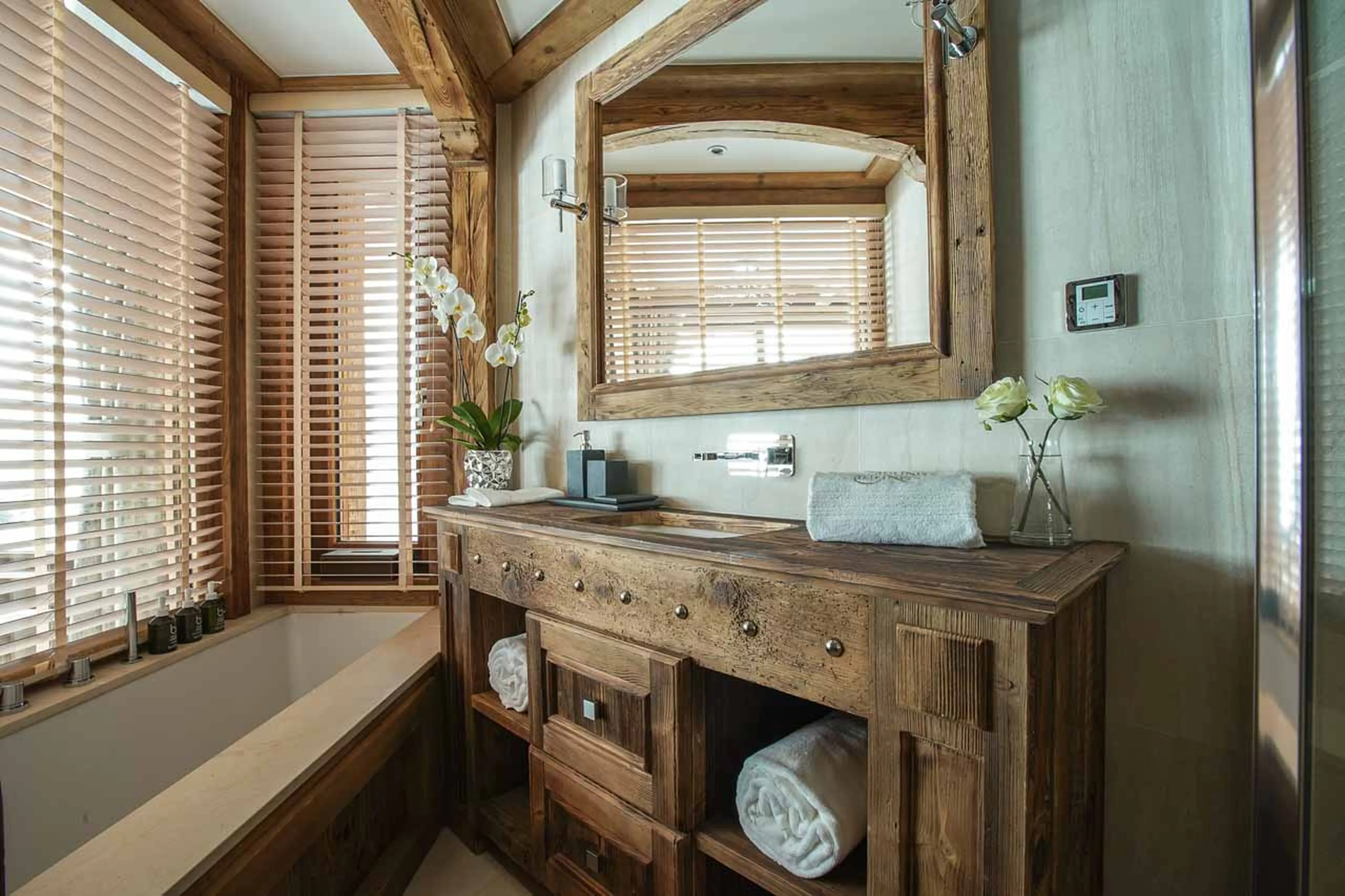 Bathroom two at Chalet Infinity in Chamonix