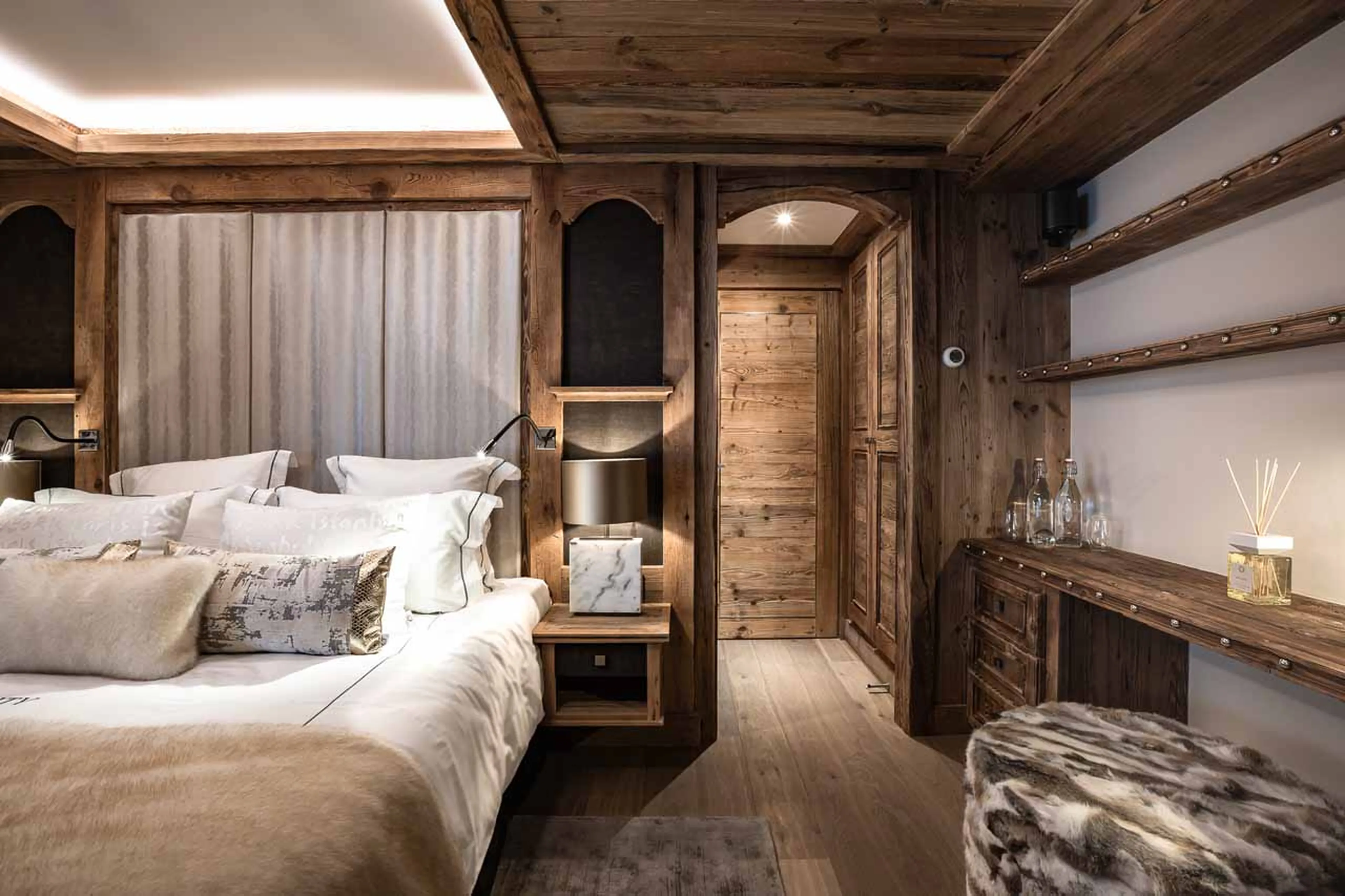 Bedroom view at Chalet Infinity in Chamonix