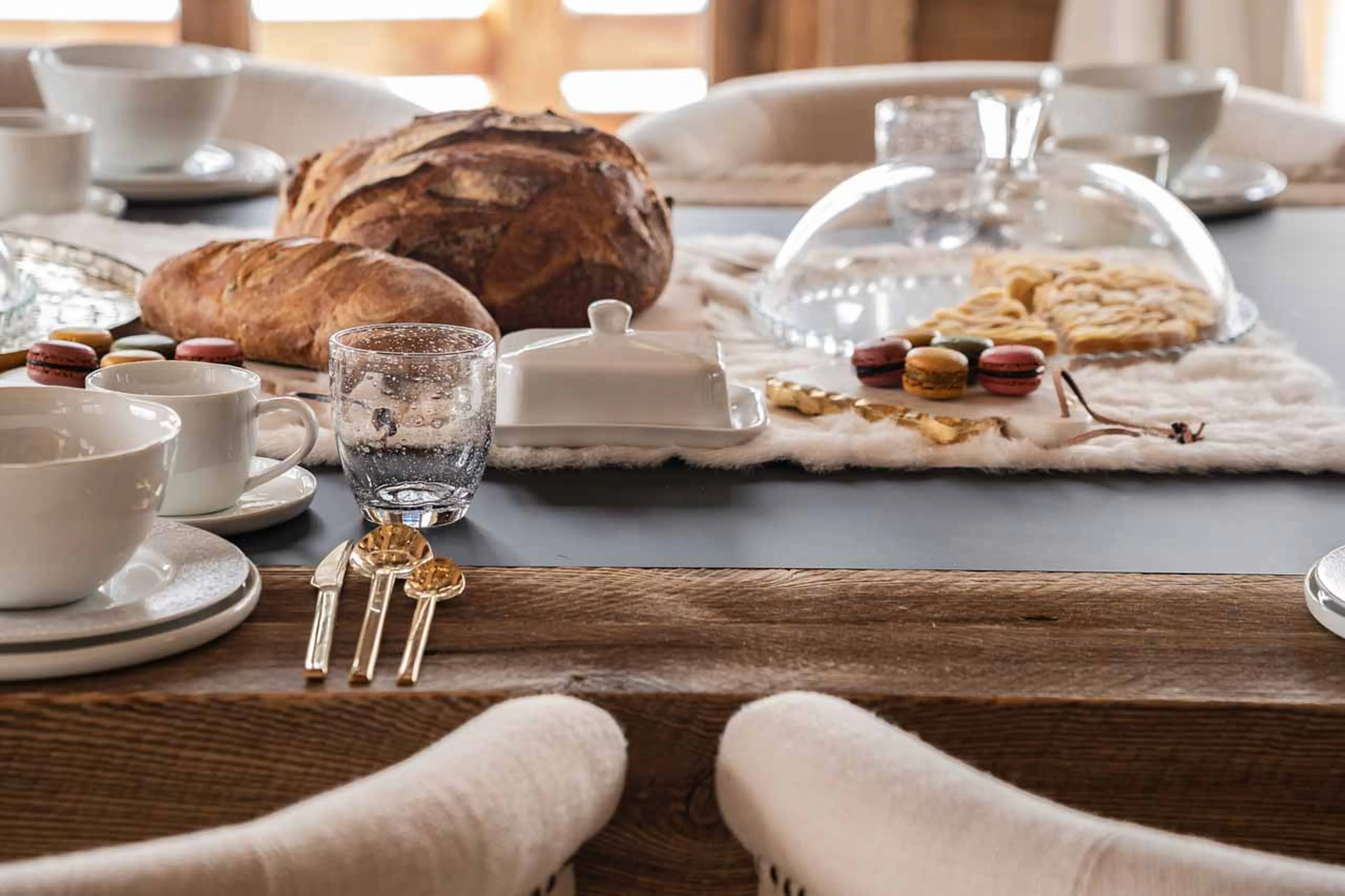 Breakfast at Chalet Infinity in Chamonix