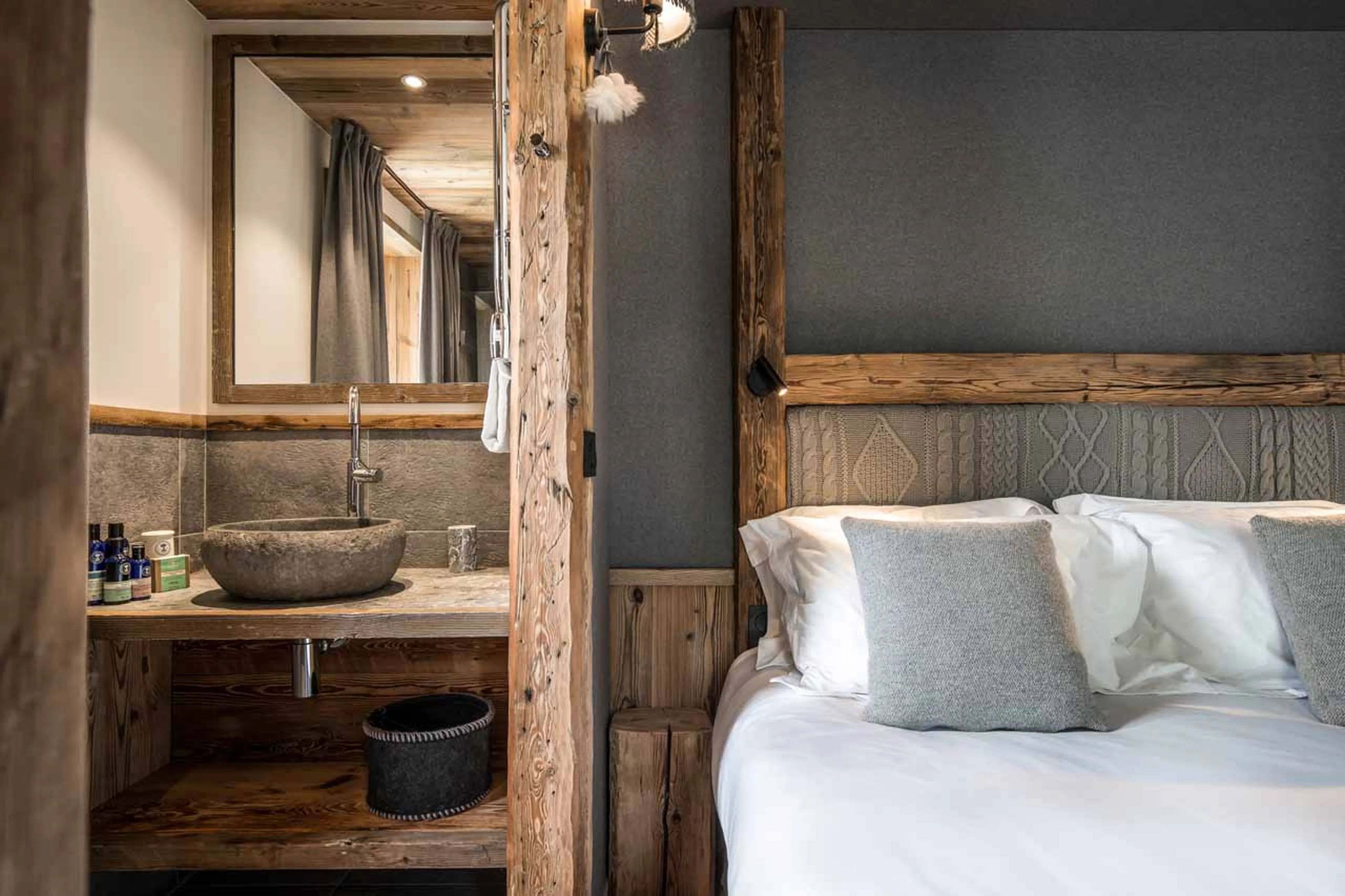 En-suite shower room at Chalet Inoko in Val d'Isere