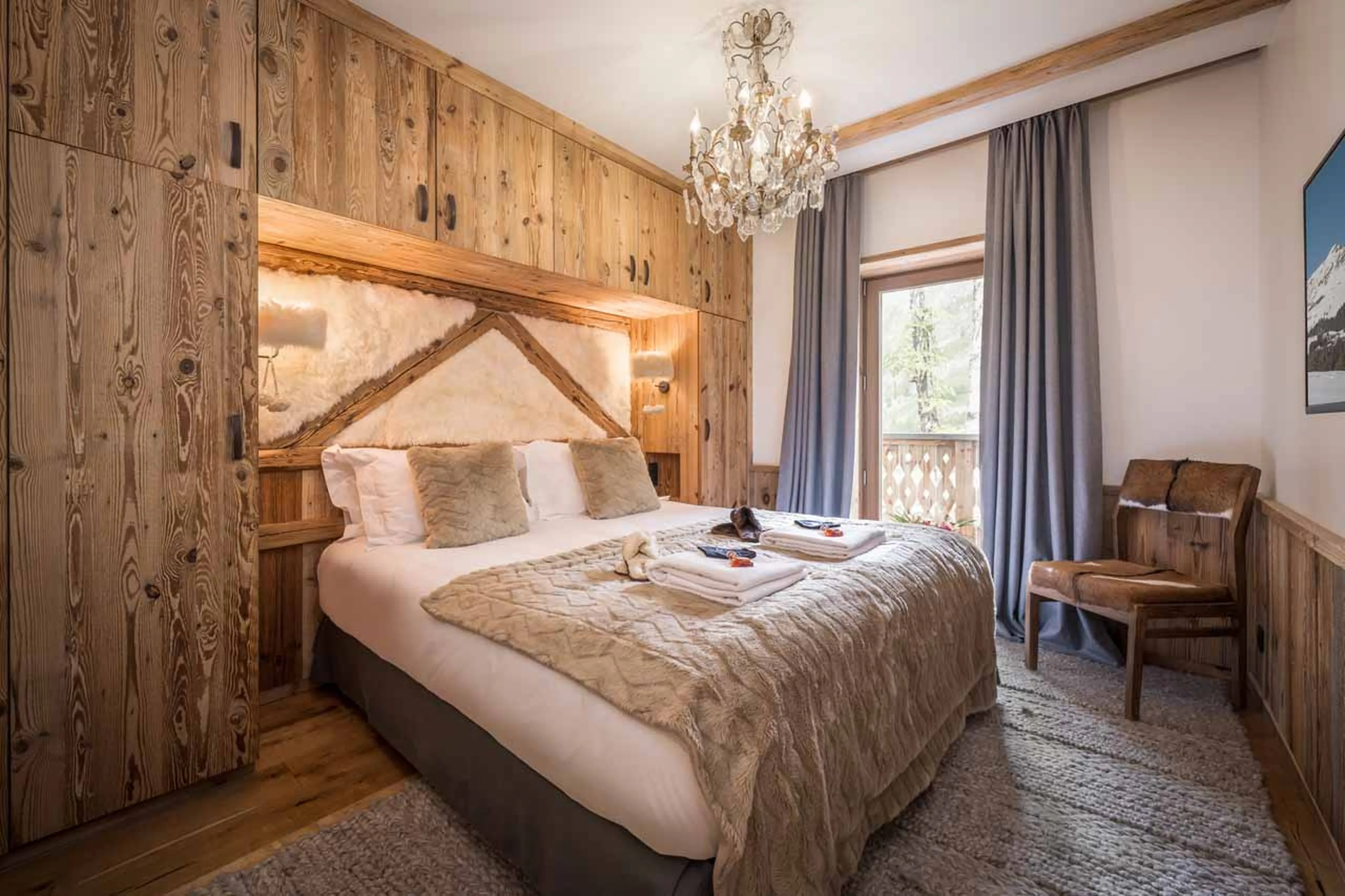 Bedroom four at Chalet Inoko in Val d'Isere