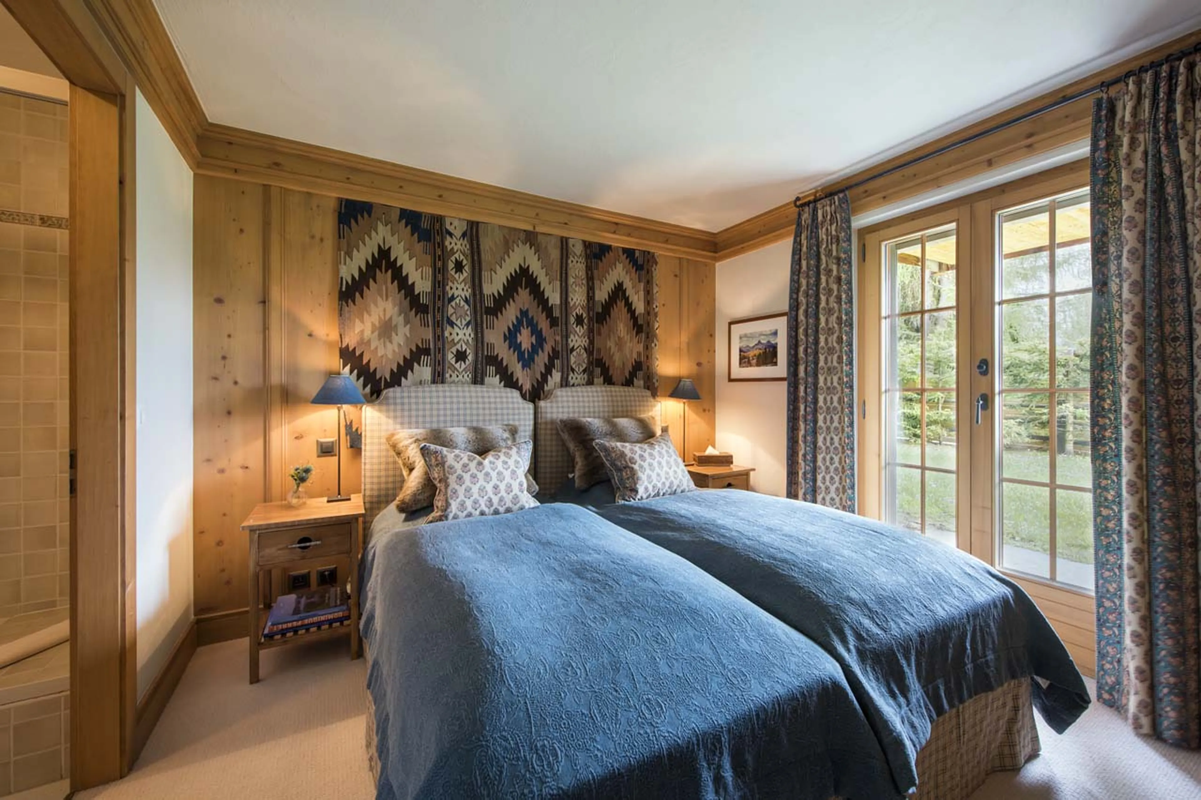 Bedroom three in Chalet Ivouette in Verbier