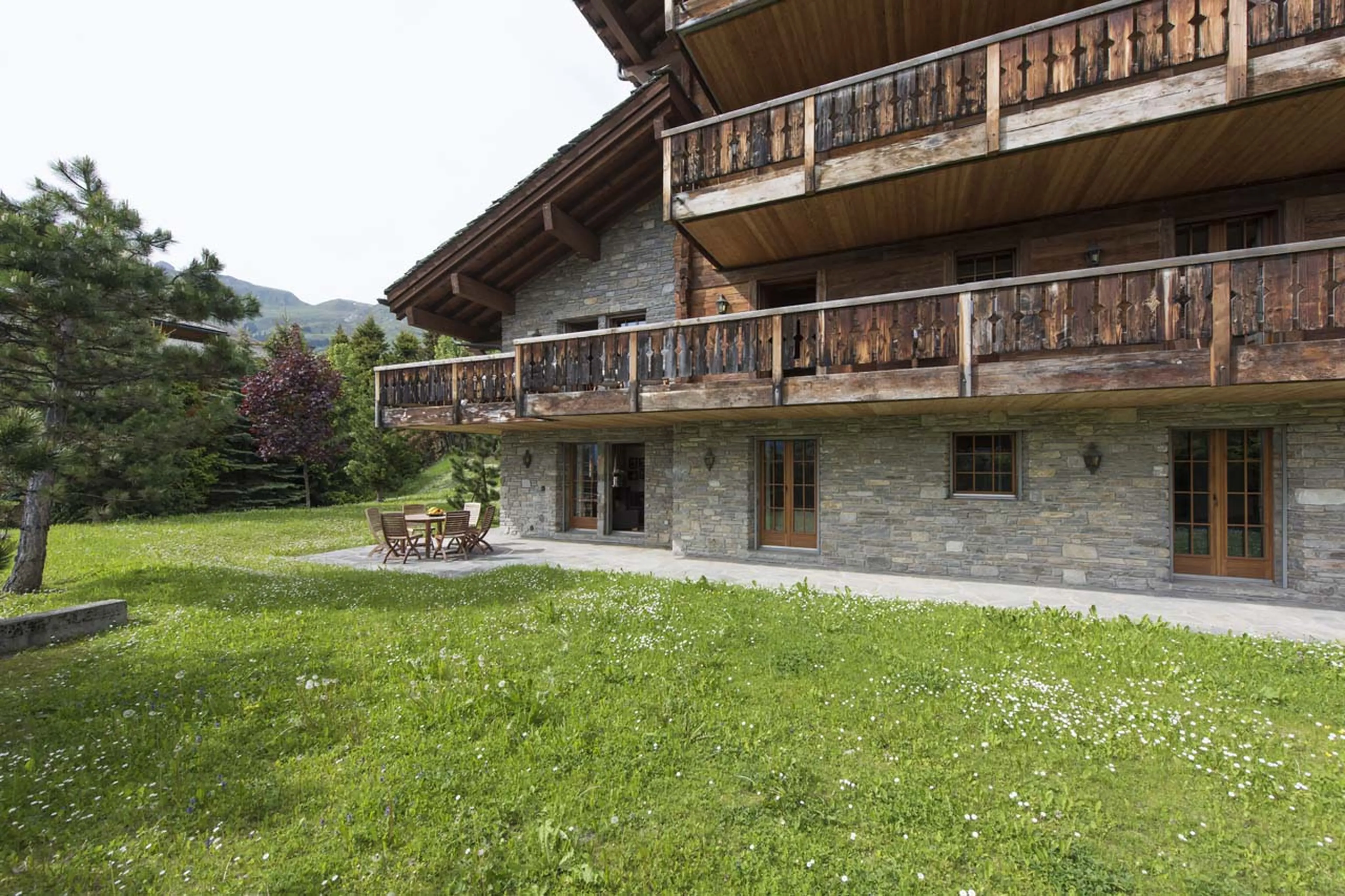 Garden at Chalet Ivouette in Verbier