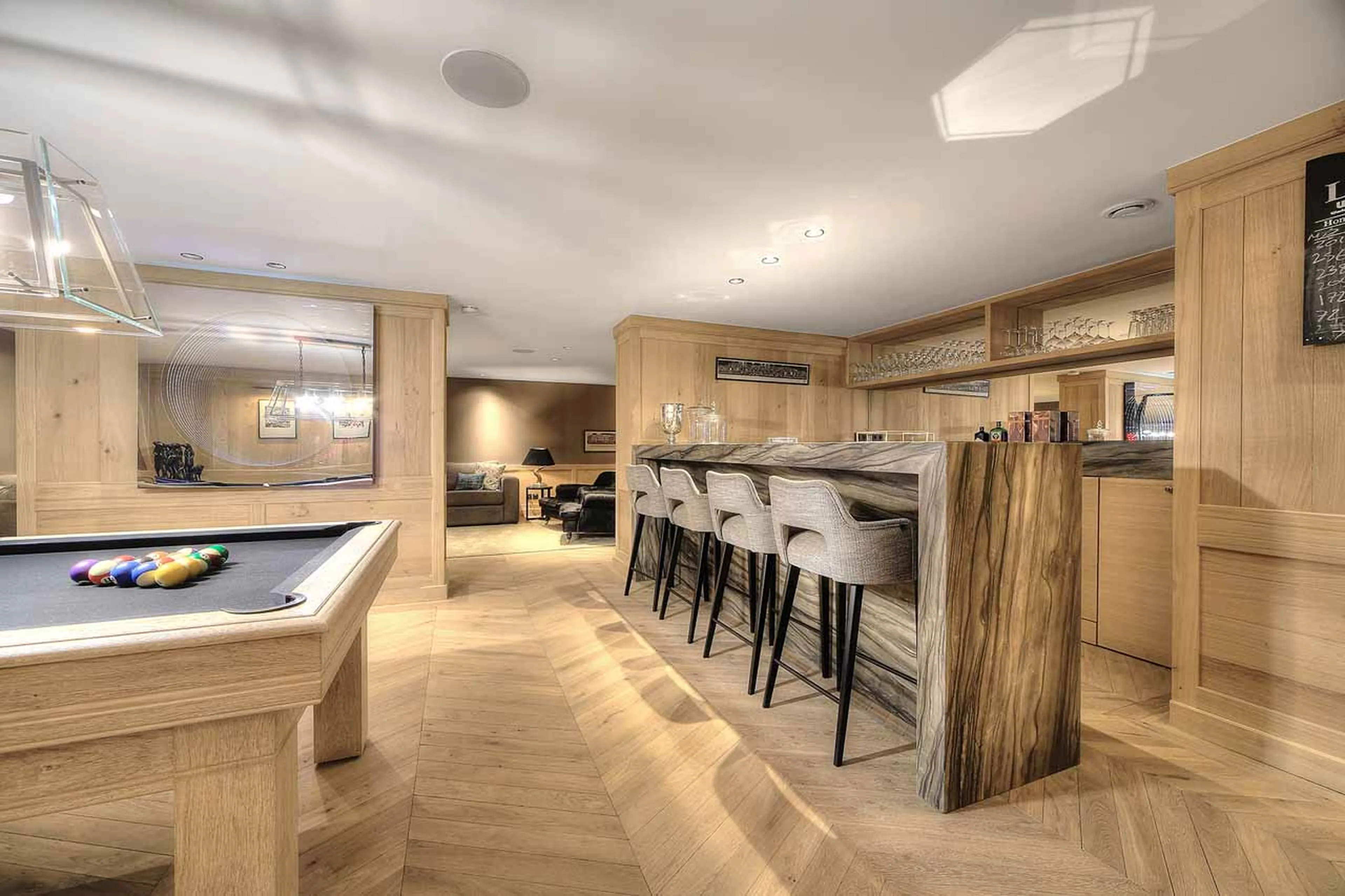 Bar at Chalet Izoard in Megeve