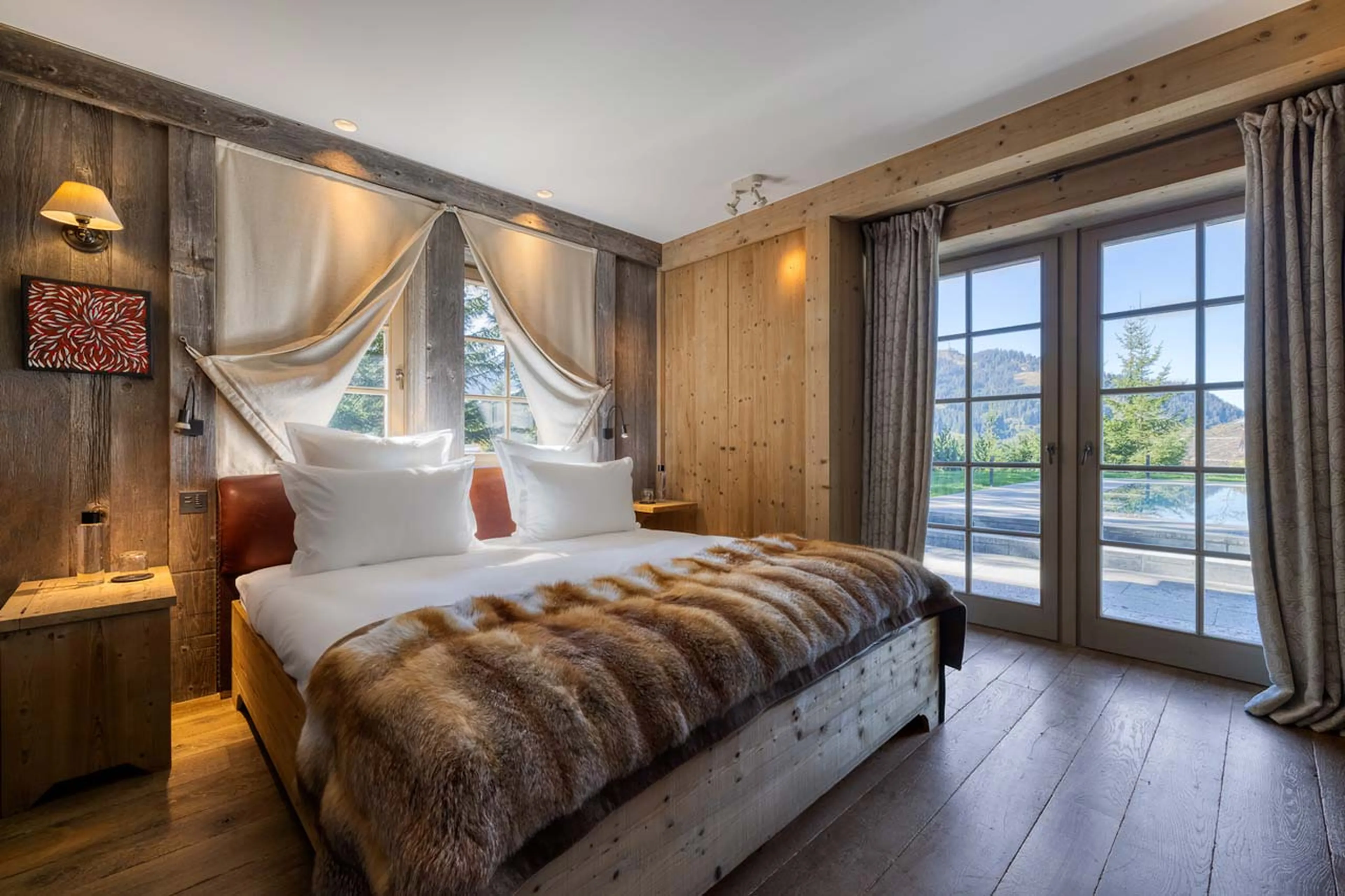 Bedroom two at Chalet Izoard in Megeve