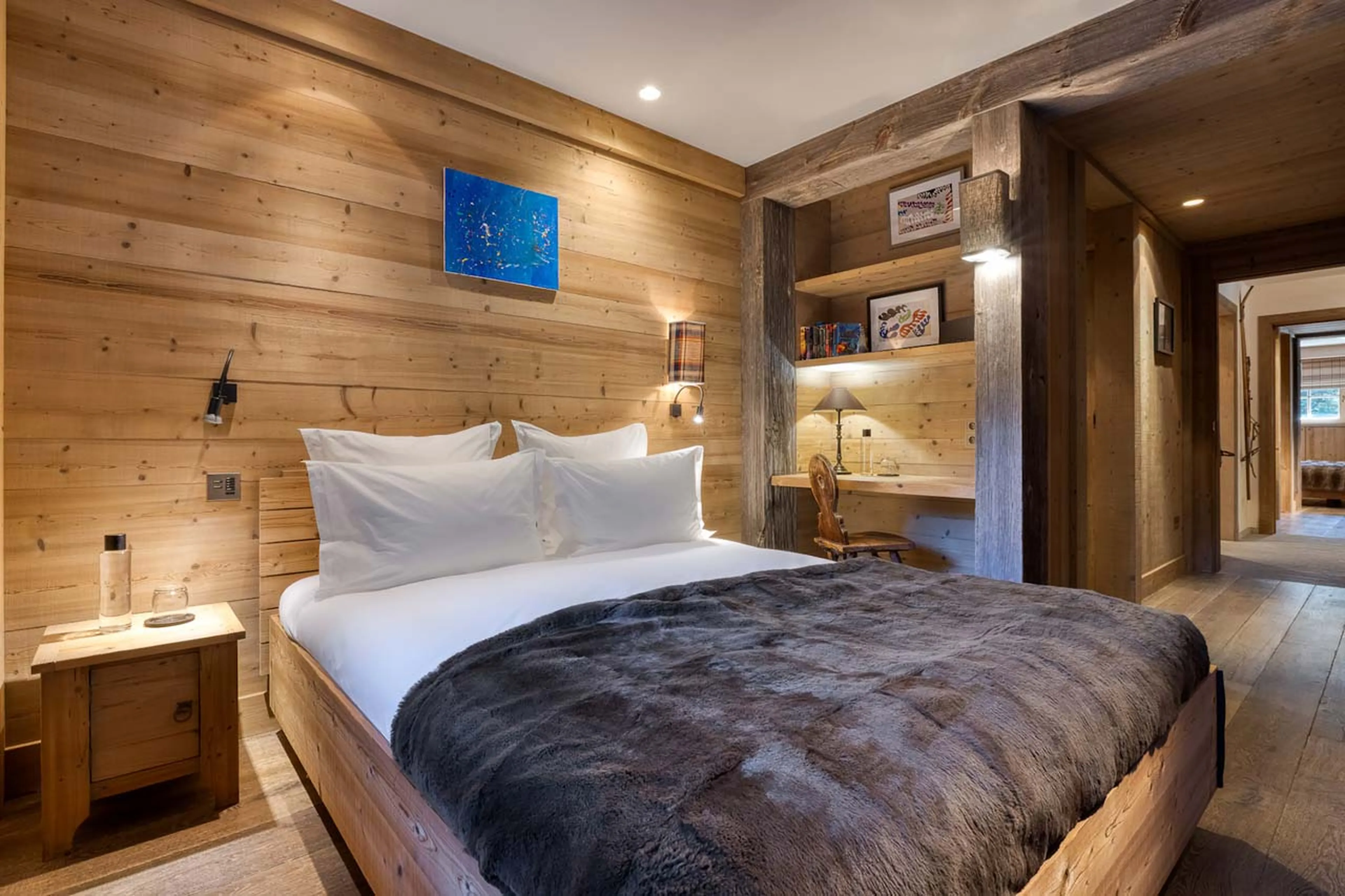 Bedroom five at Chalet Izoard in Megeve
