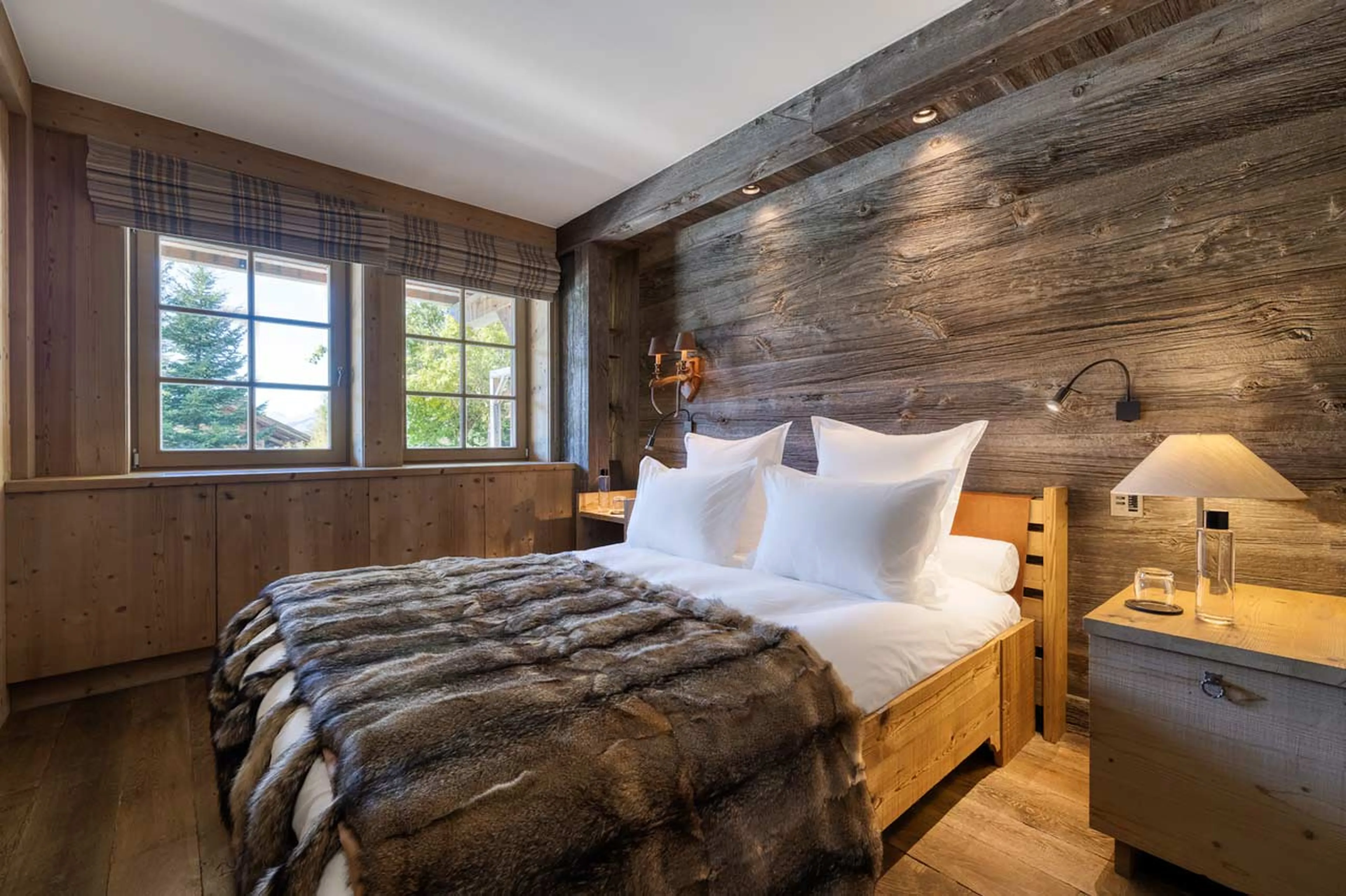 Bedroom four at Chalet Izoard in Megeve