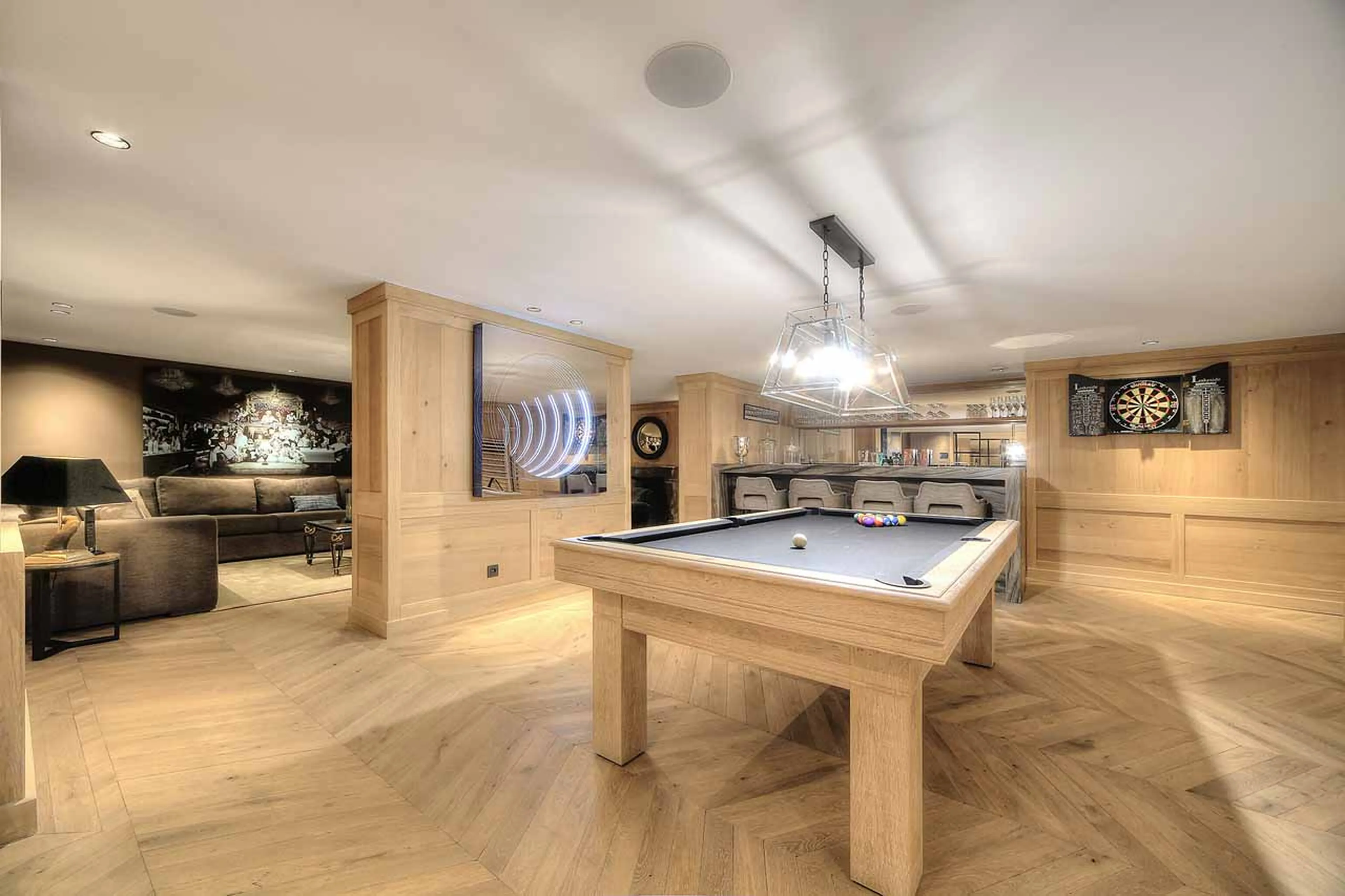 Games room at Chalet Izoard in Megeve