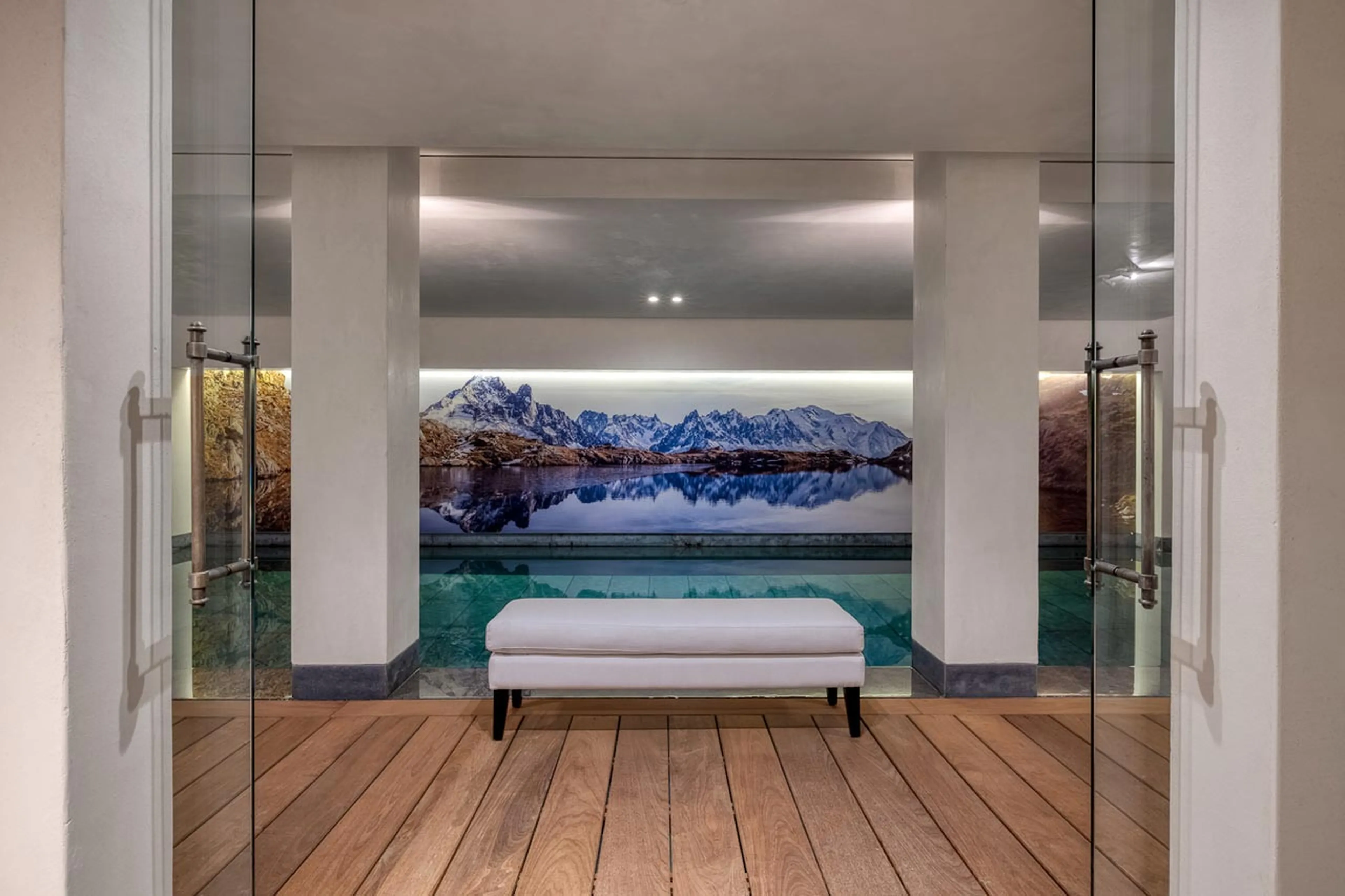 Spa area at Chalet Izoard in Megeve