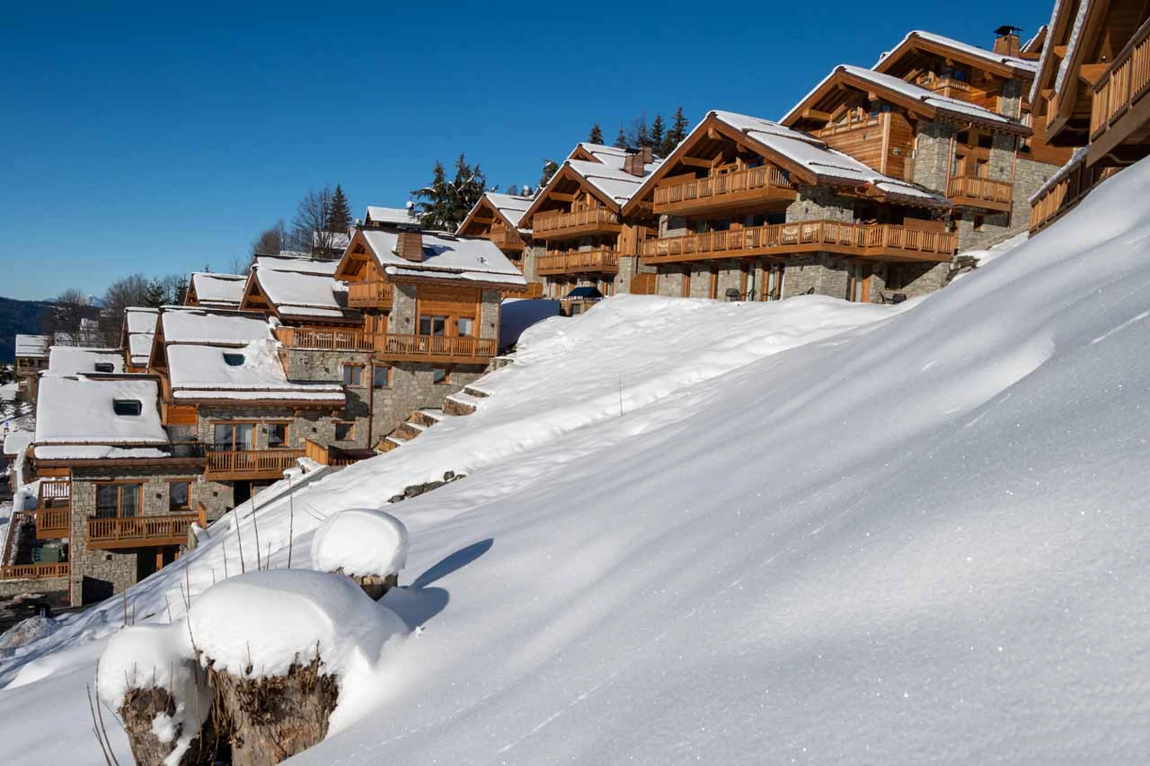 Exterior of area at Chalet J in Meribel